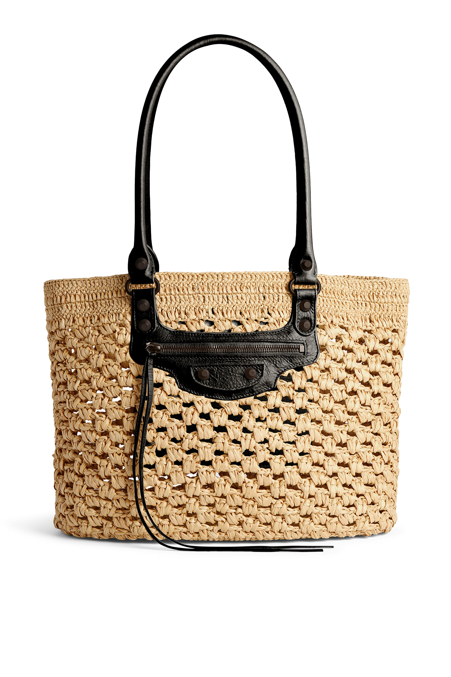 Le City Raffia Basket Bag