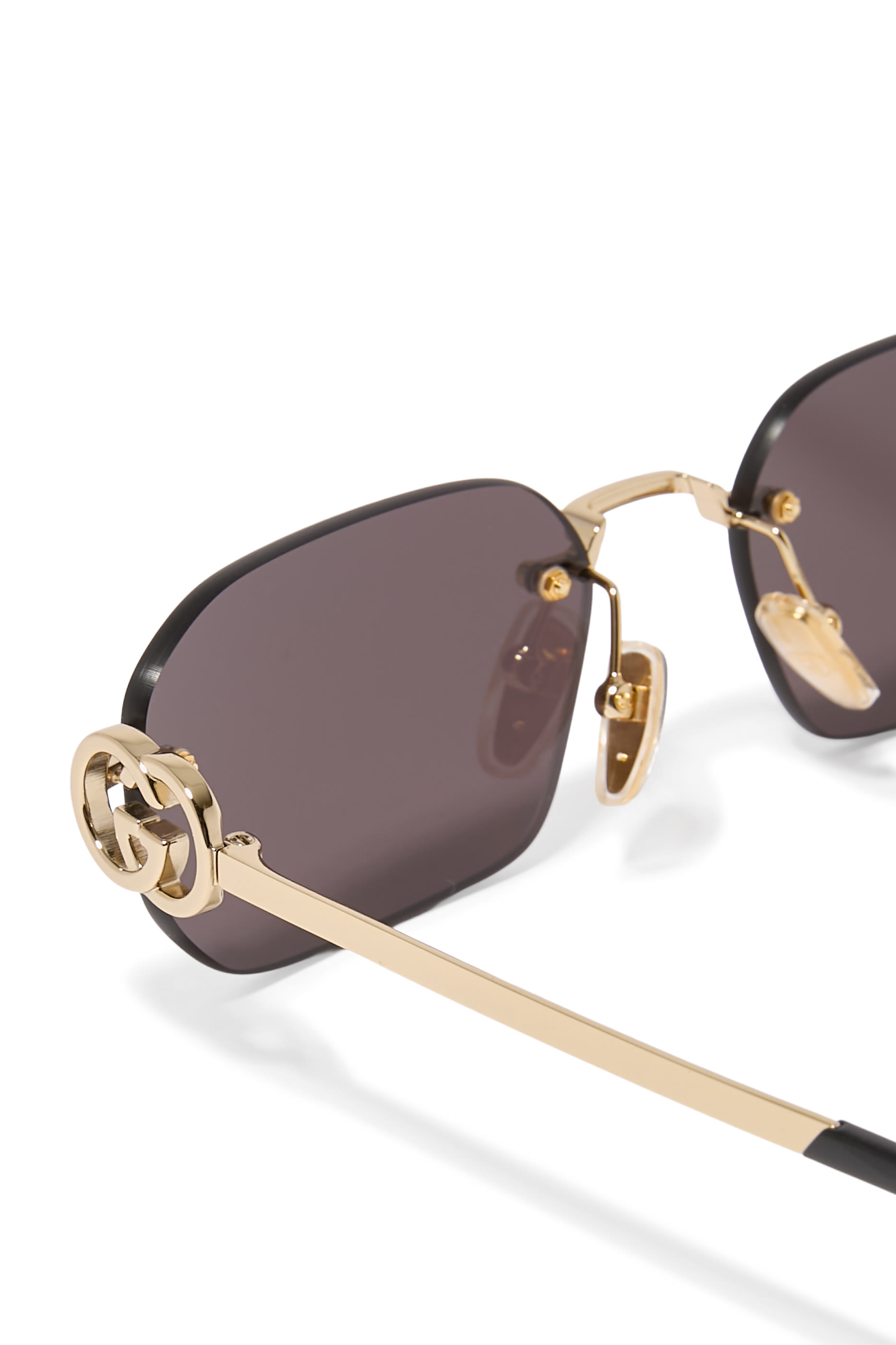 Rectangular-Frame Sunglasses
