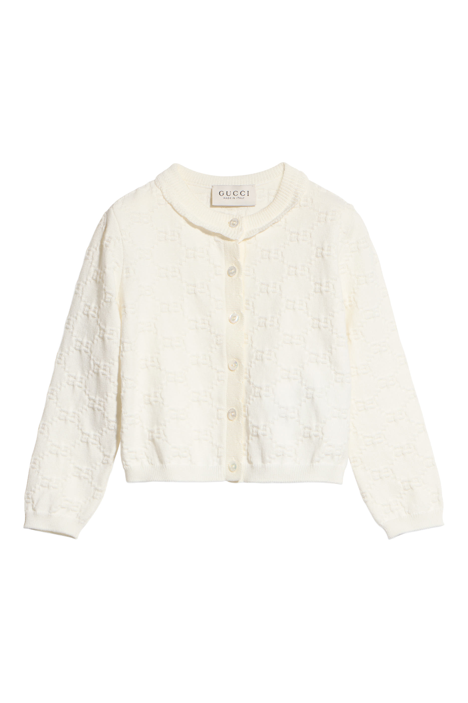 Kids Monogram Motif Cardigan