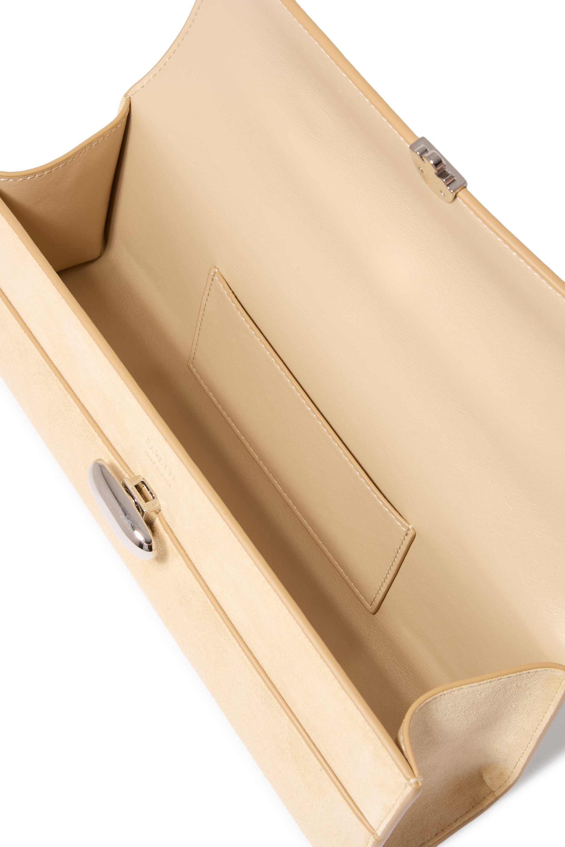 Slim Symmetry Pochette in Suede