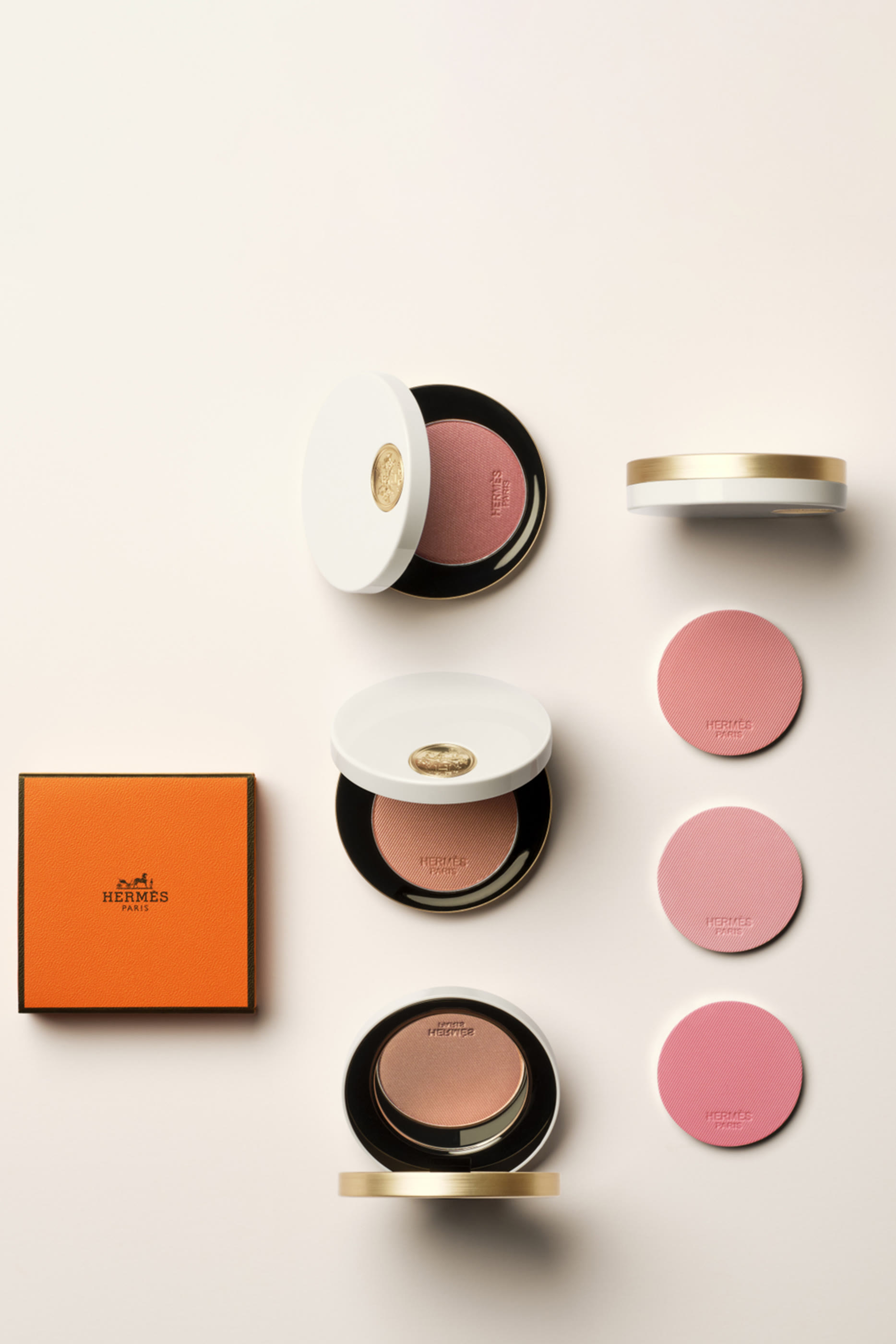 أحمر خدود بودرة Rose Hermès, Silky