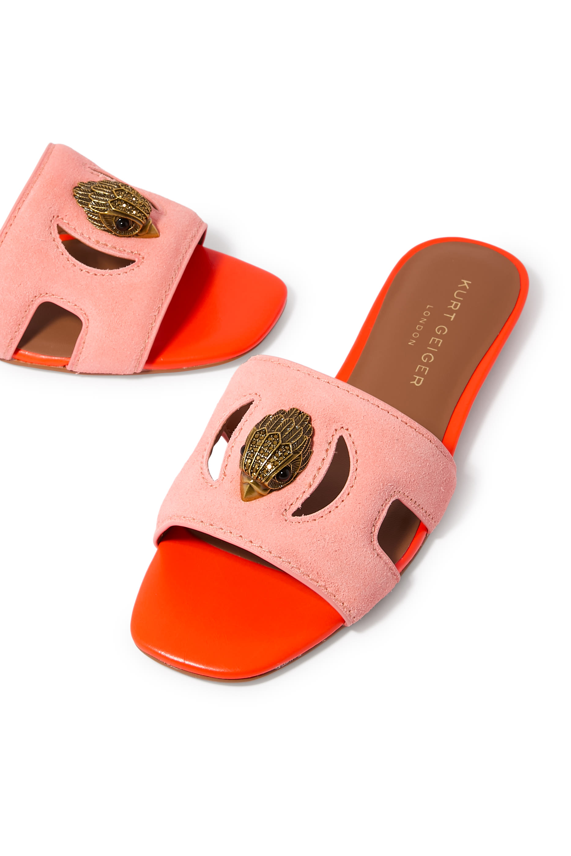 Eagle Cut-Out Flat Sandals