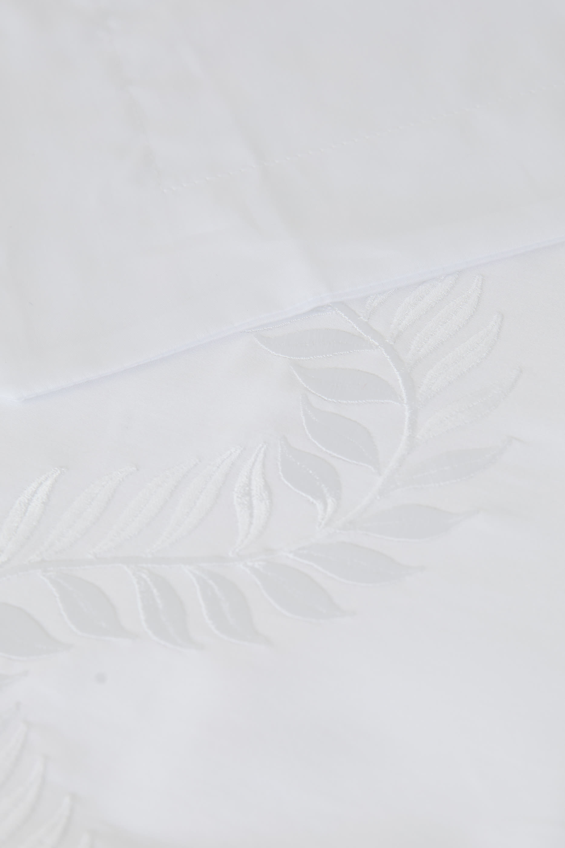 Laurels Embroidery 600TC Sateen Square Pillowcase