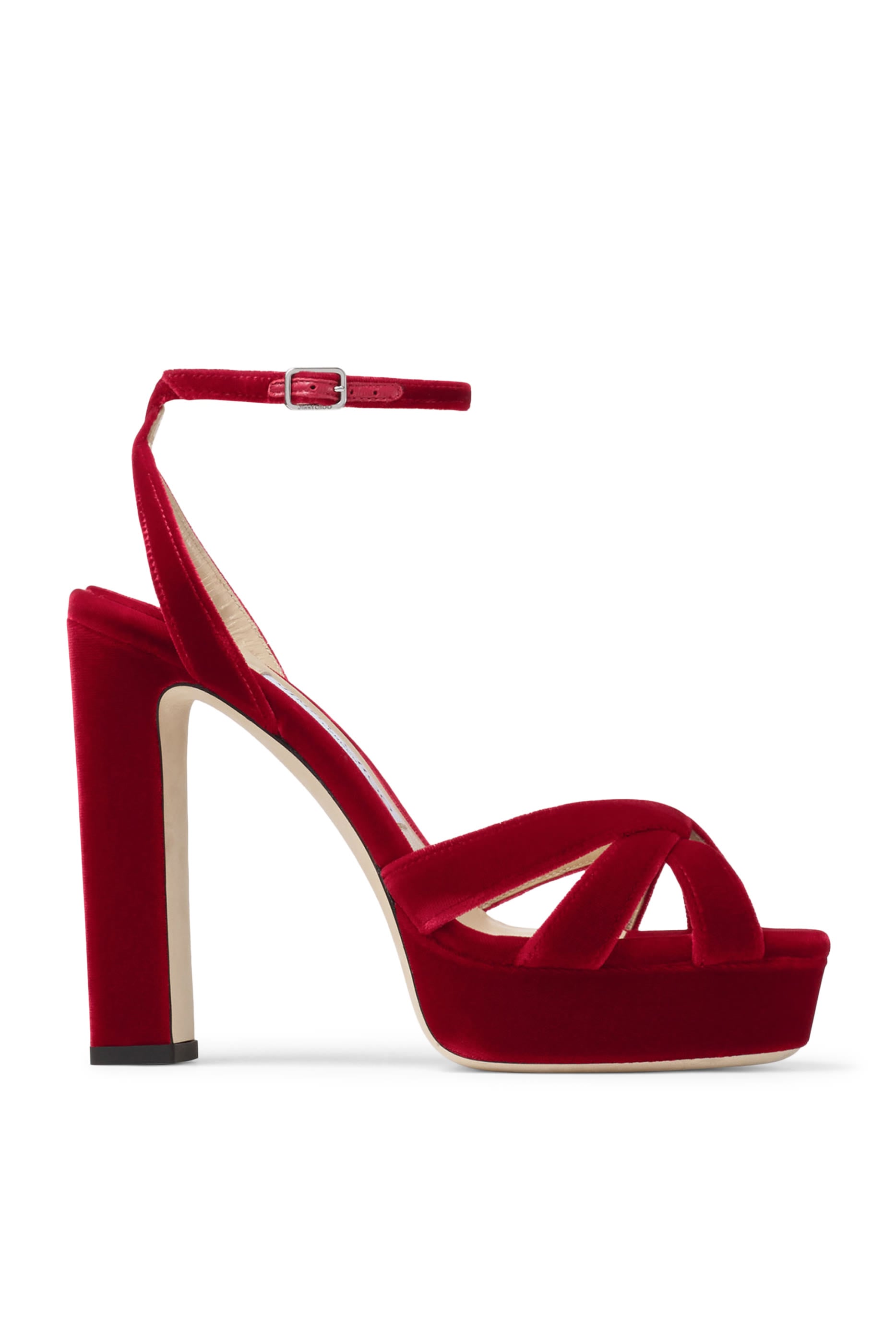 Heloise 120 Velvet Platform Sandals