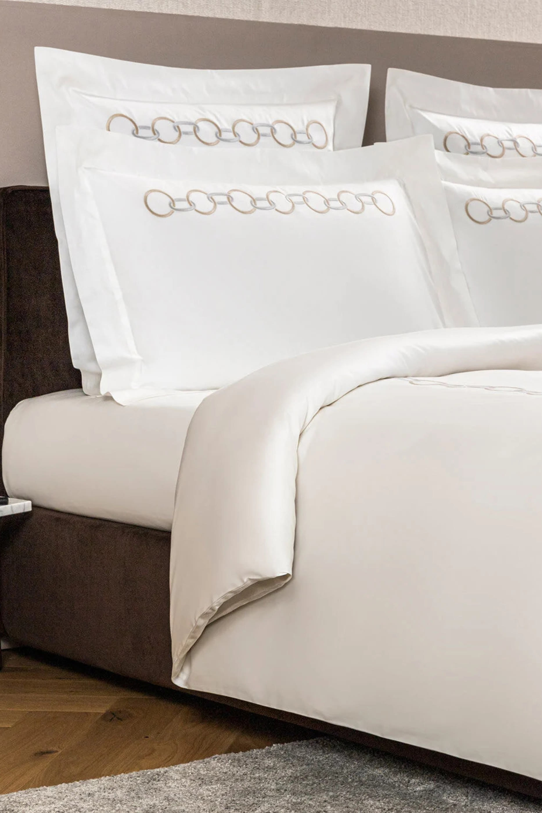 Links Embroidered Duvet Cover