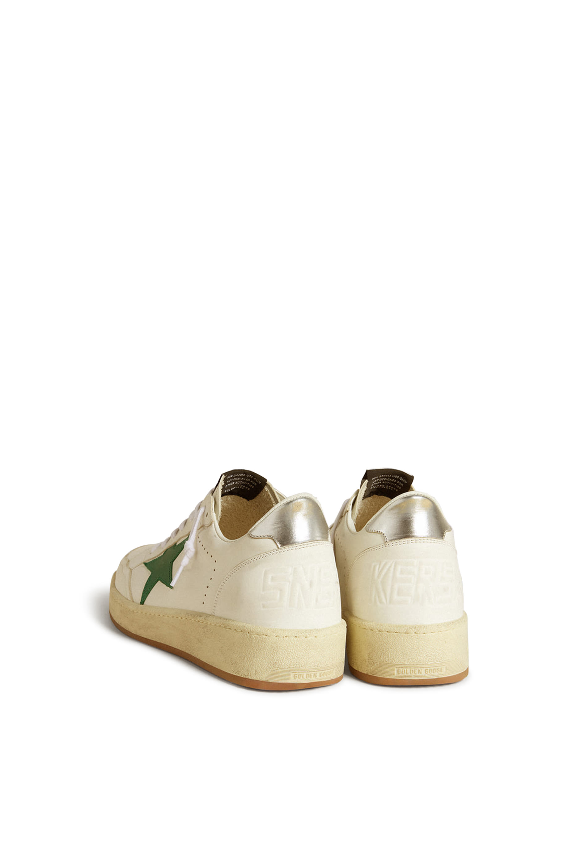 Men&rsquo;s Ball Star sneakers With Leather Star and Metallic Leather Heel Tab