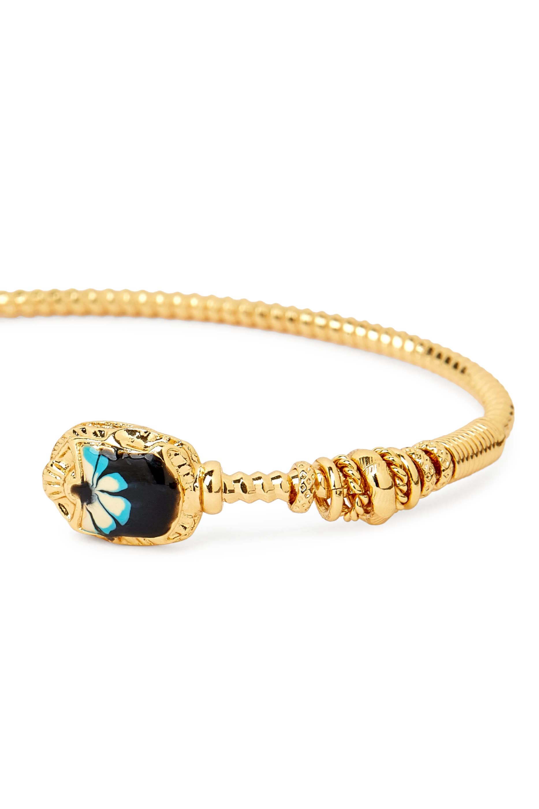 Duality Bracelet, Gold-Plated Brass & Enamel