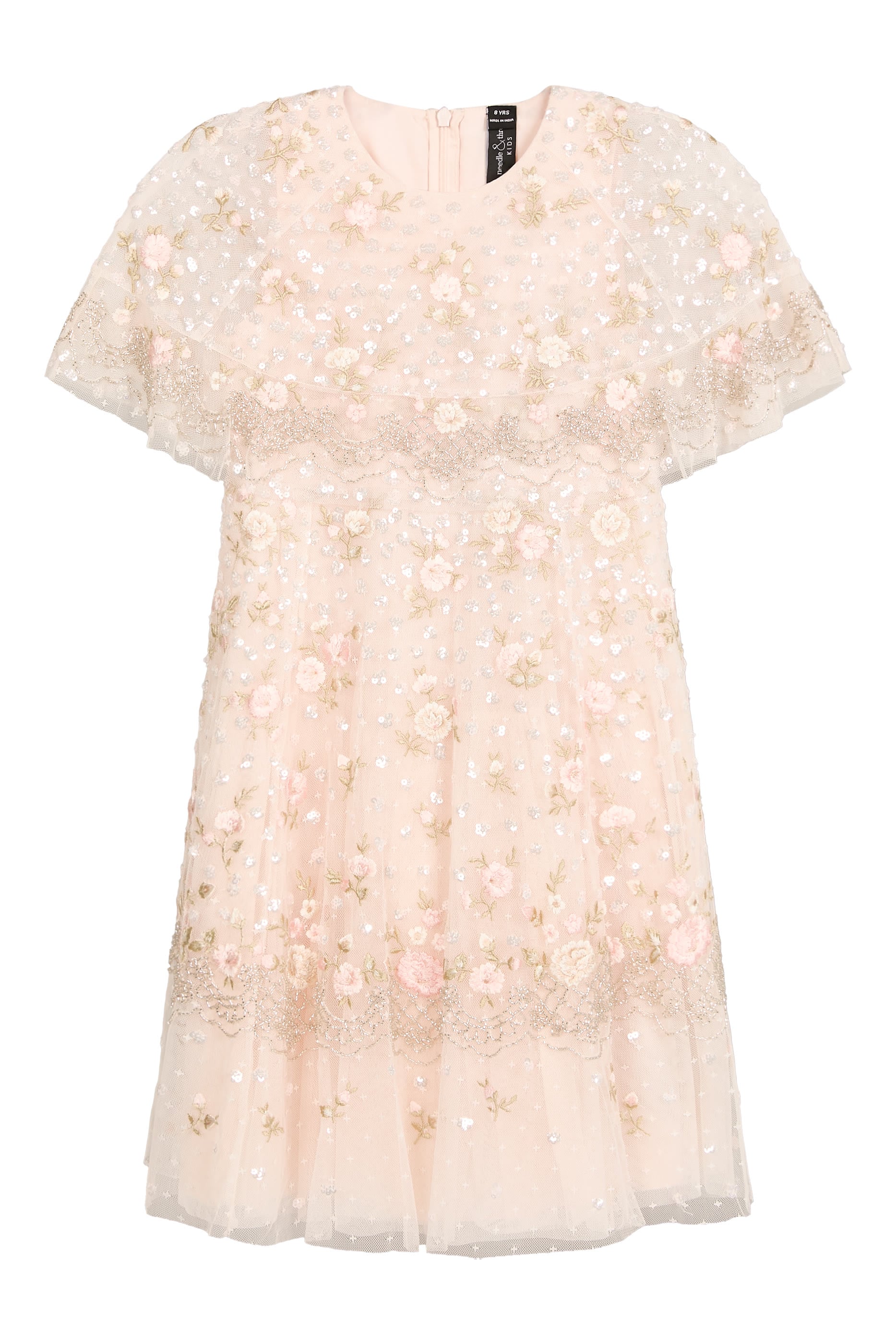 Kids Henrietta Scallop Cape Ankle Gown