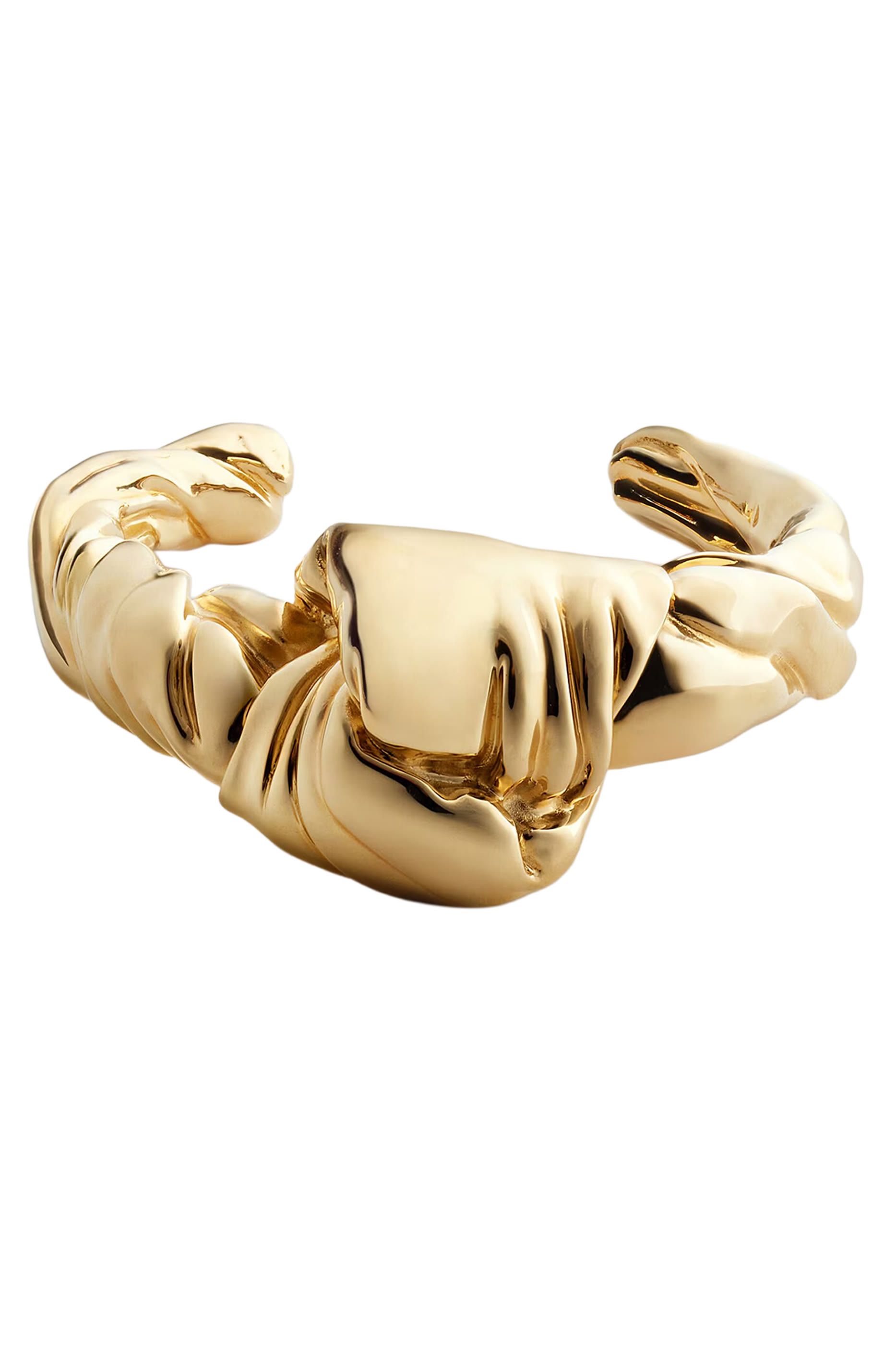 Large Knot Cuff Bracelet, Sterling Silver