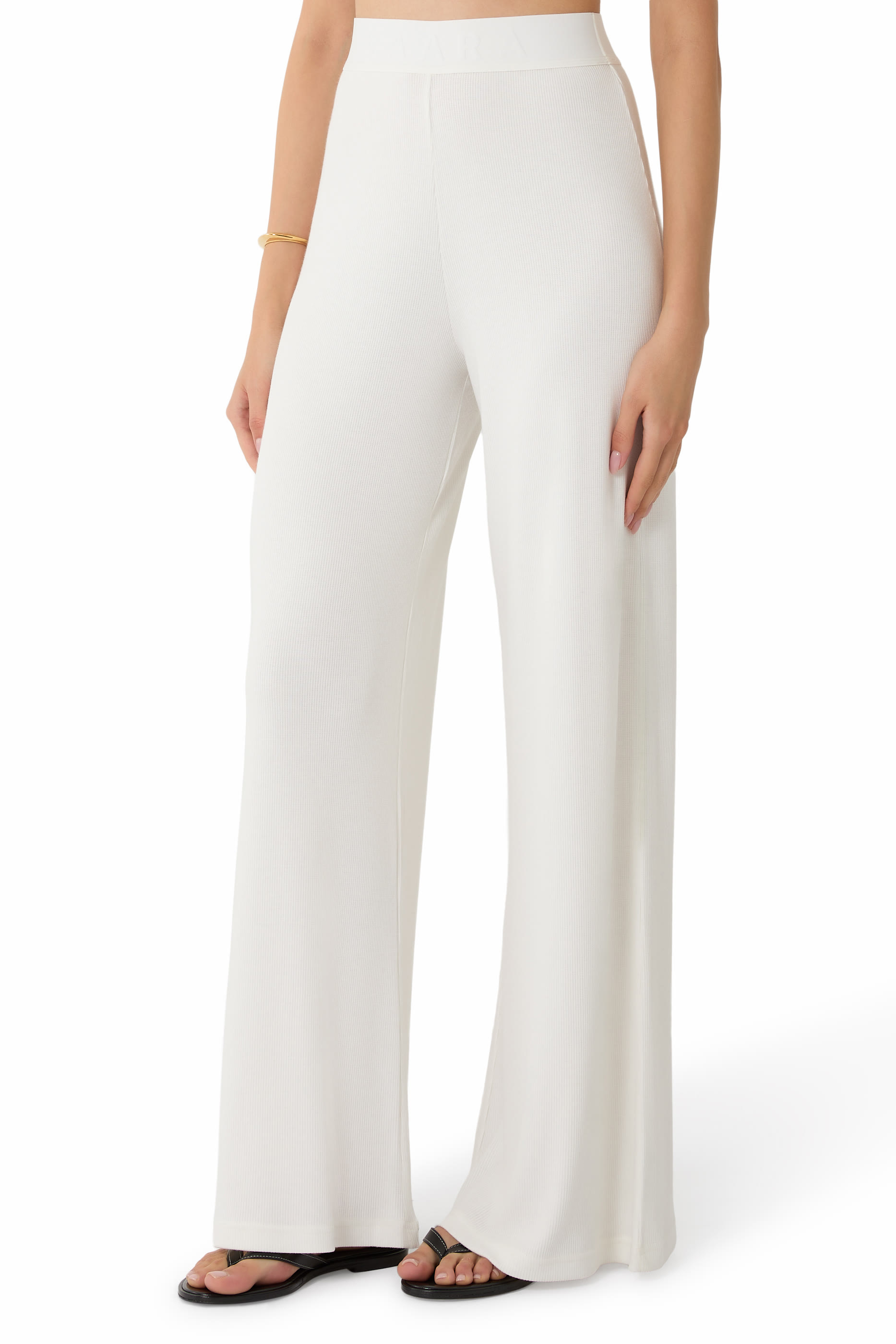Pull On Wide Leg Trousers