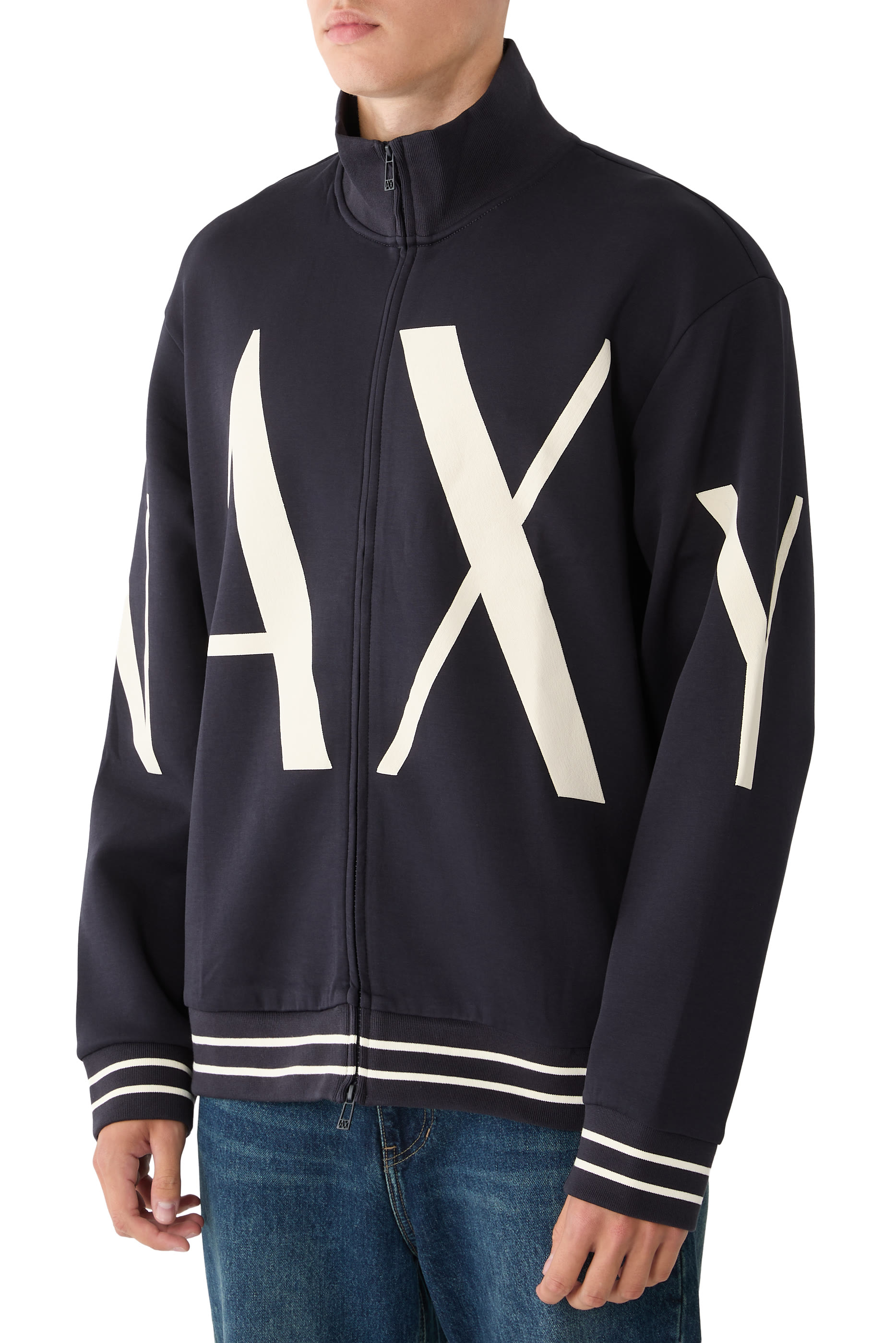 AX Logo Zip-Up Sweatshirt