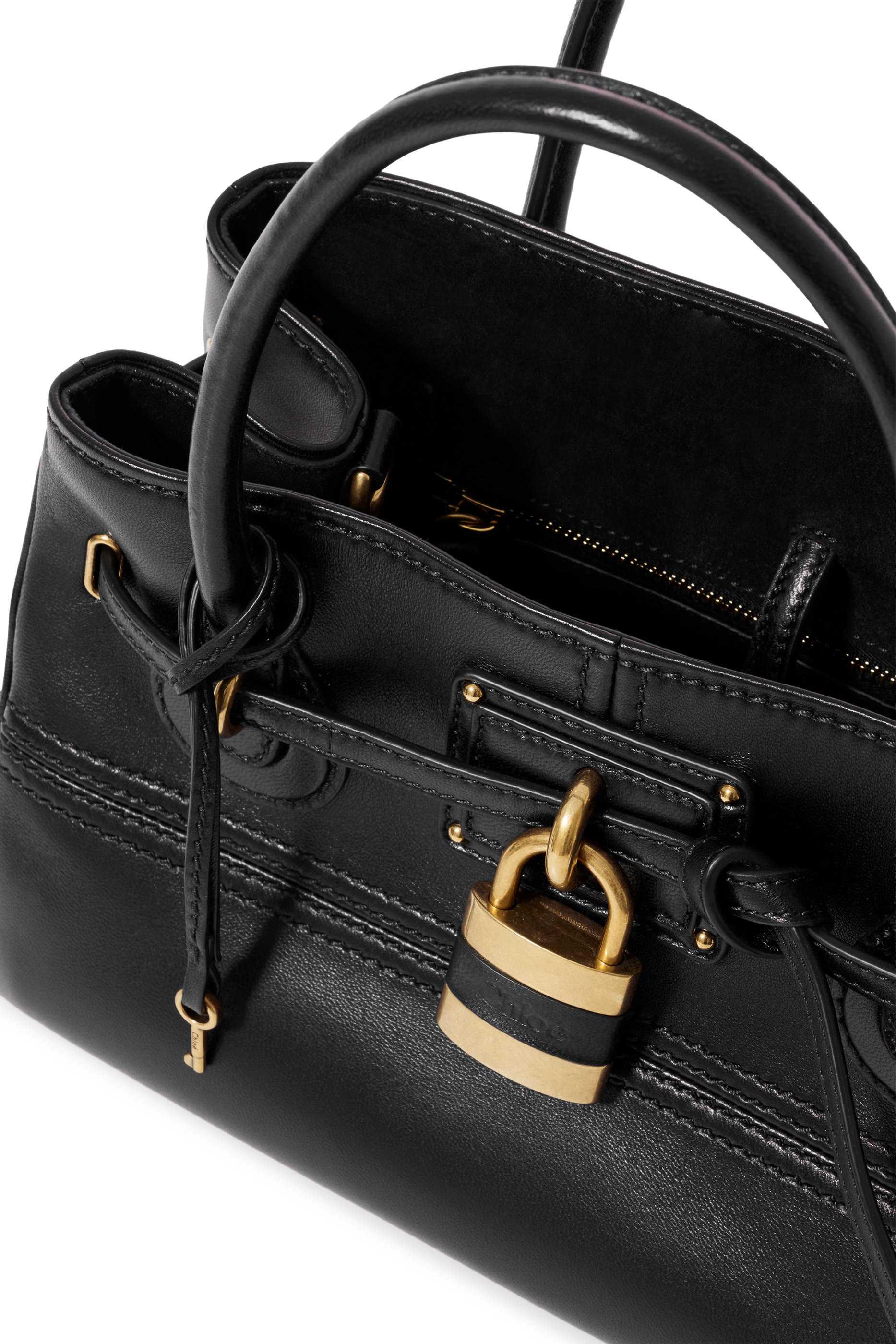 Small Paddington Sling Top-Handle Bag in Soft Leather