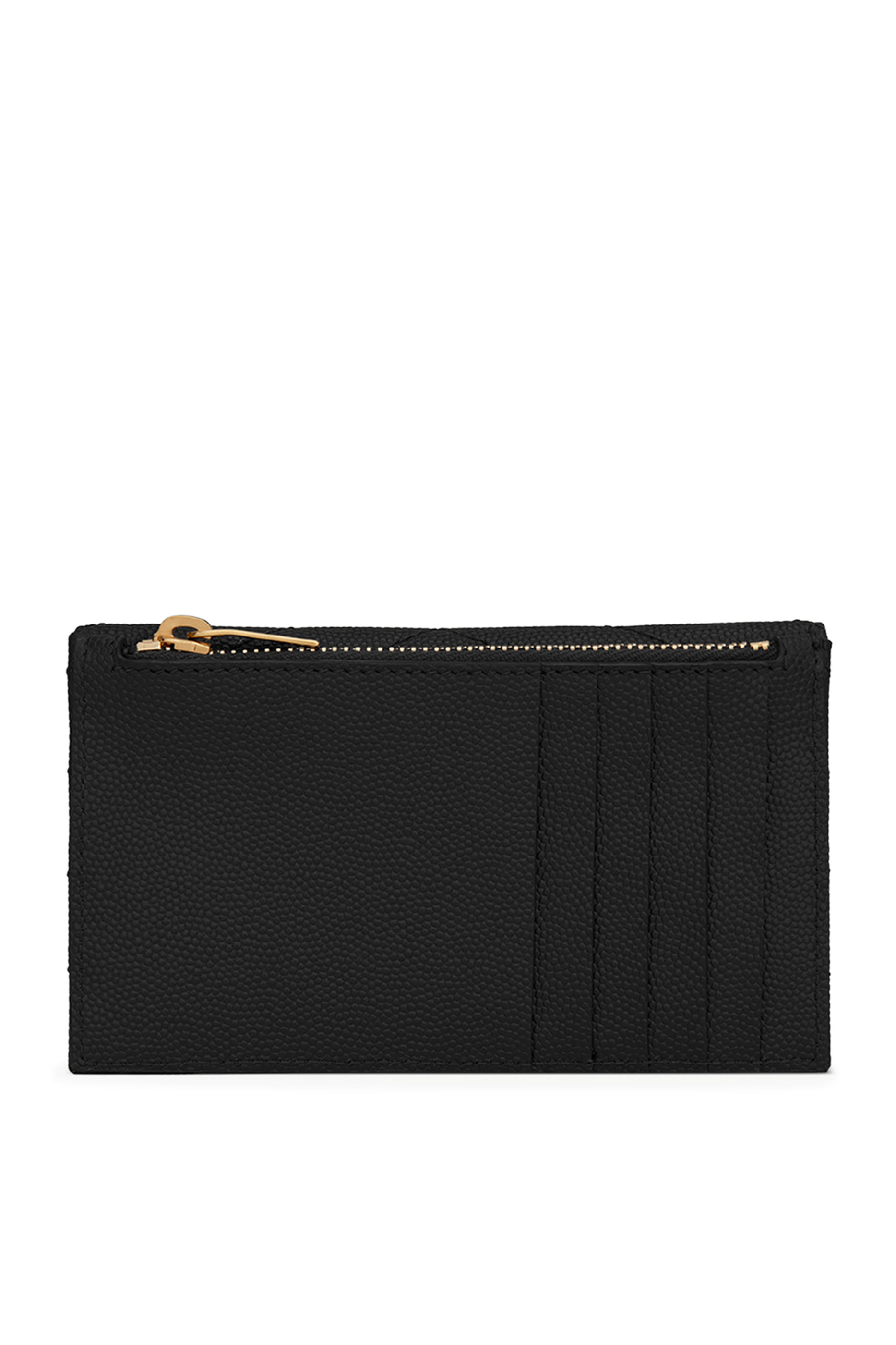 Cassandre Matelassé Fragments Flap Card Case in Grain De Poudre Leather