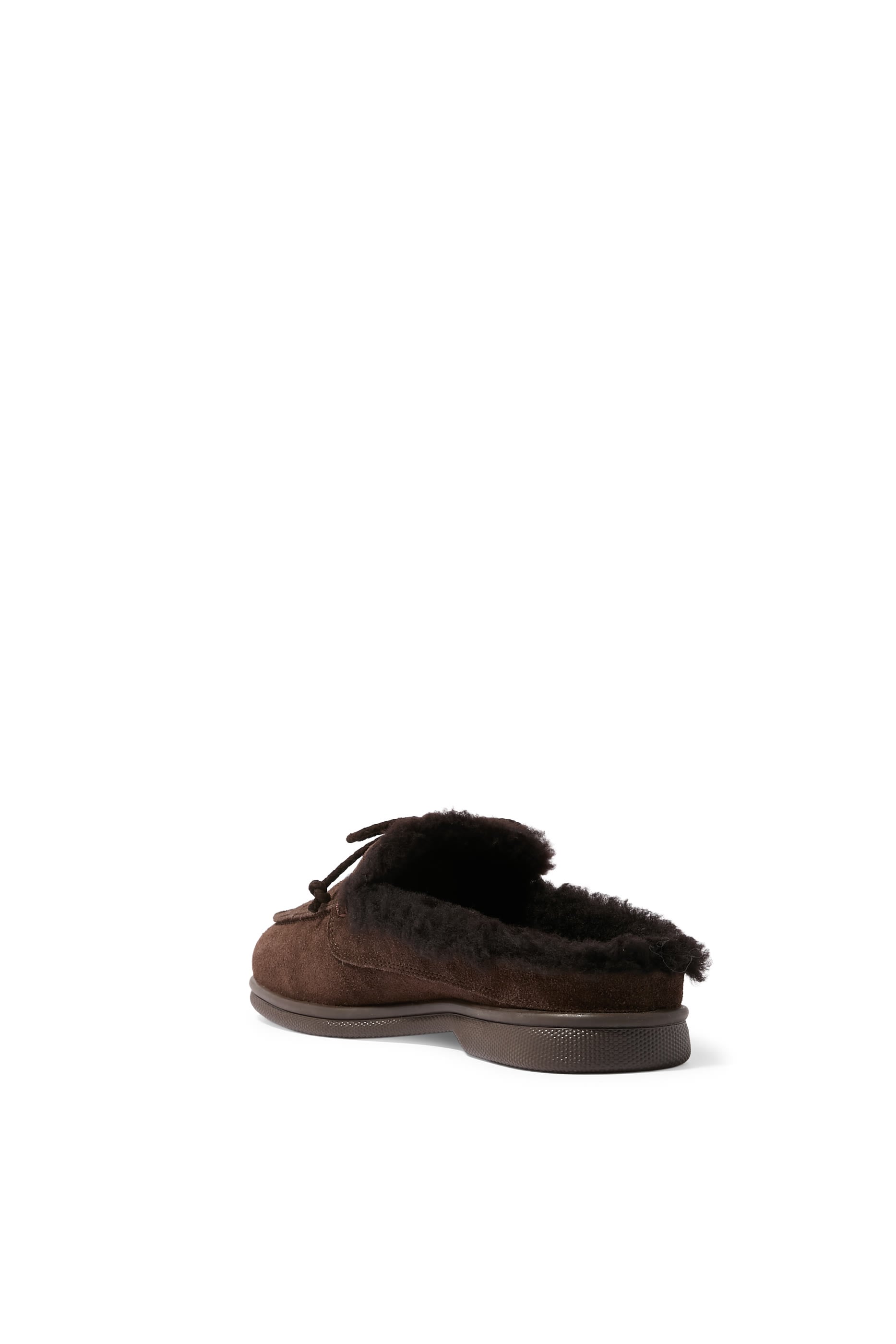 Suede Leather and Mink Fur Mules 