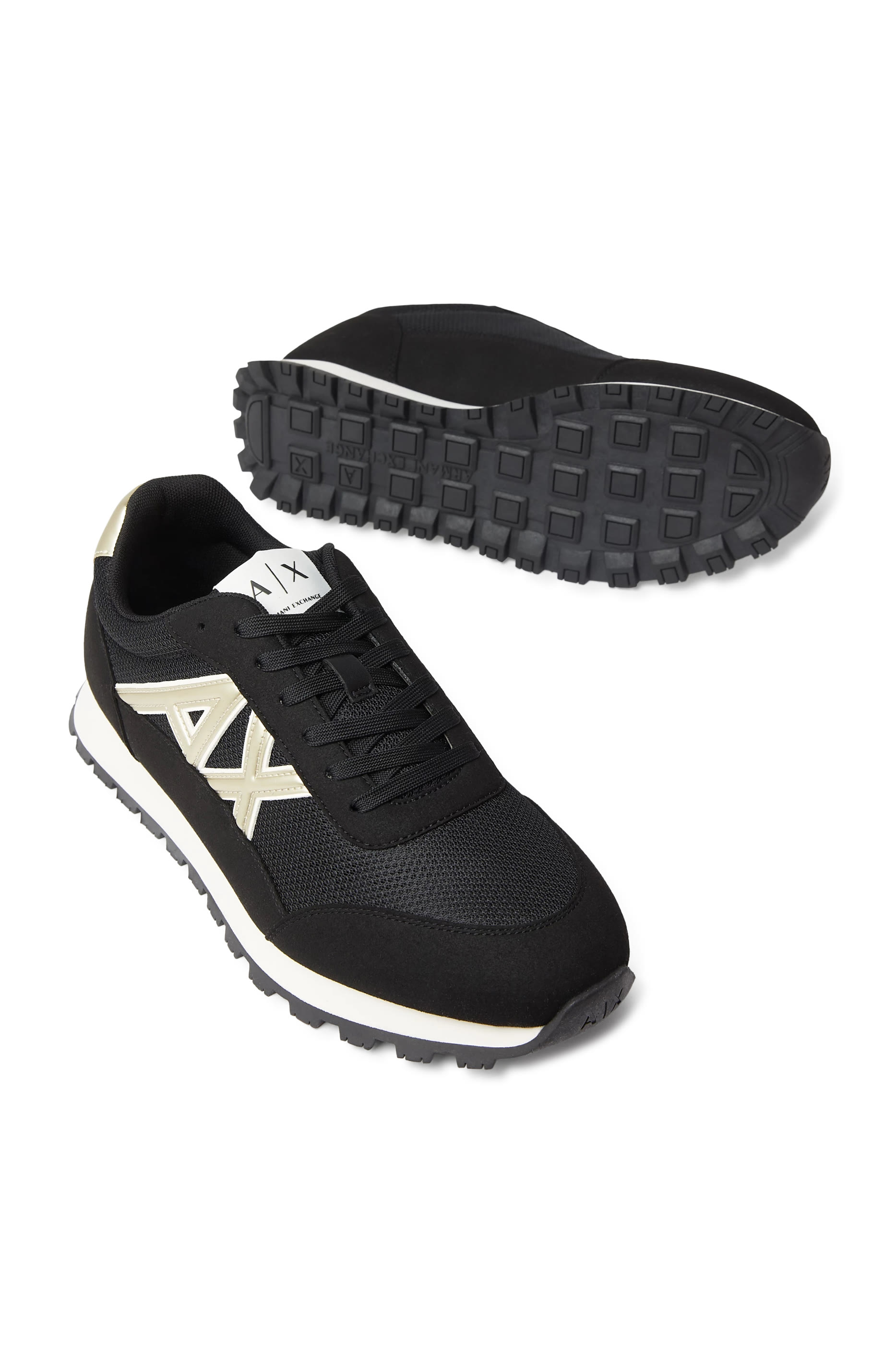 Drop Side AX Logo Low-Top Sneakers