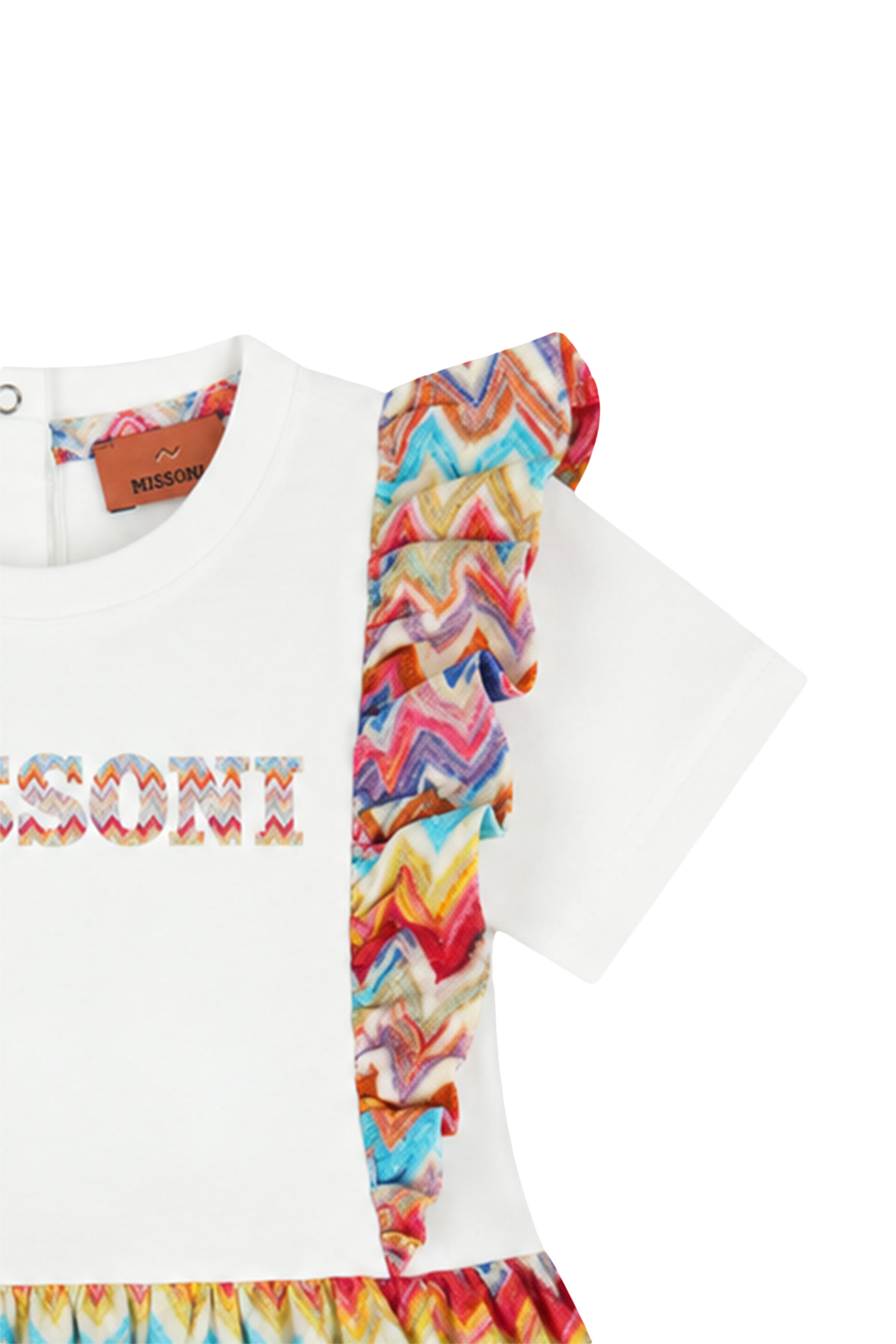 Kids Chevron Jersey Short Sleeves Dress