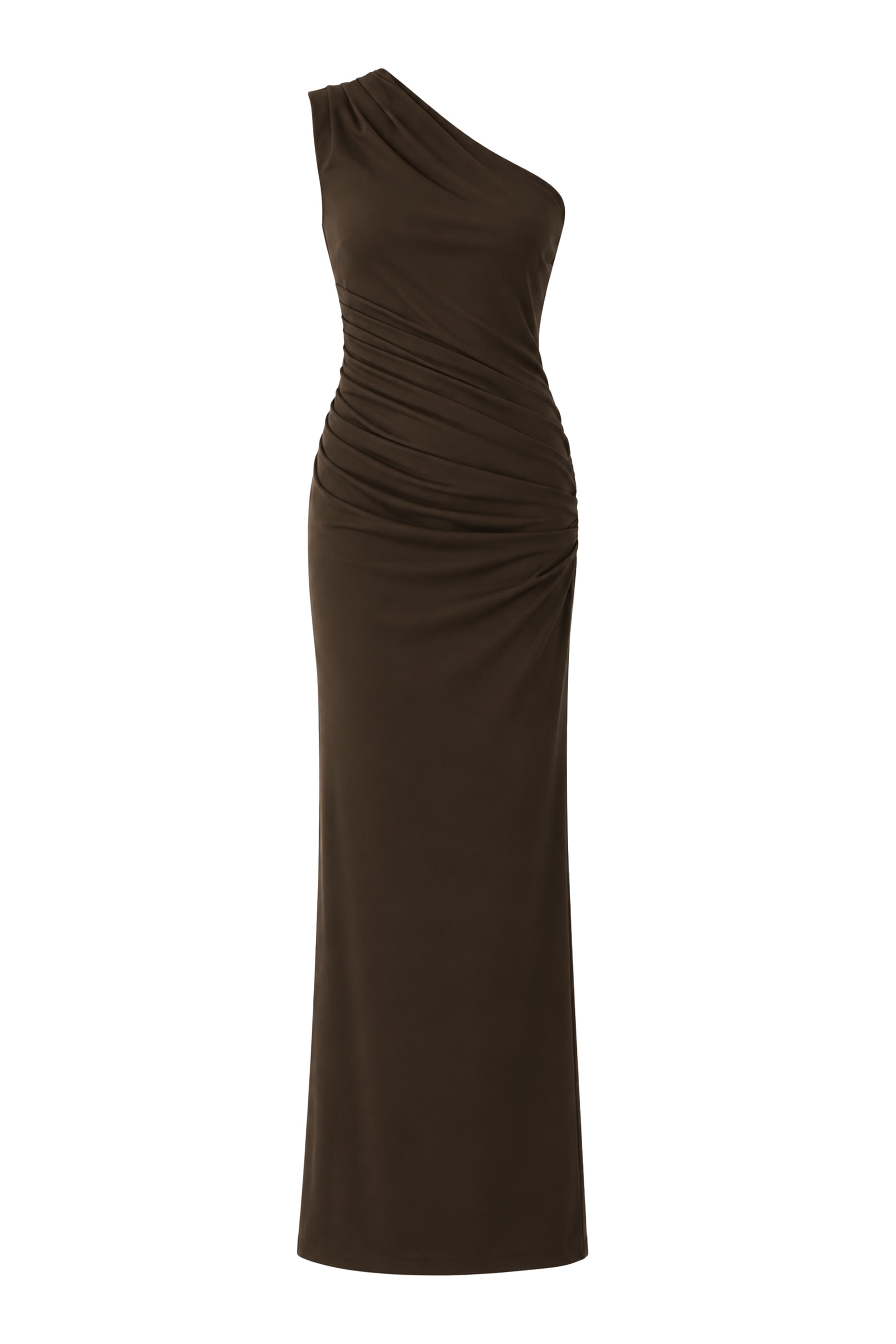 Draped One-Shoulder Dress
