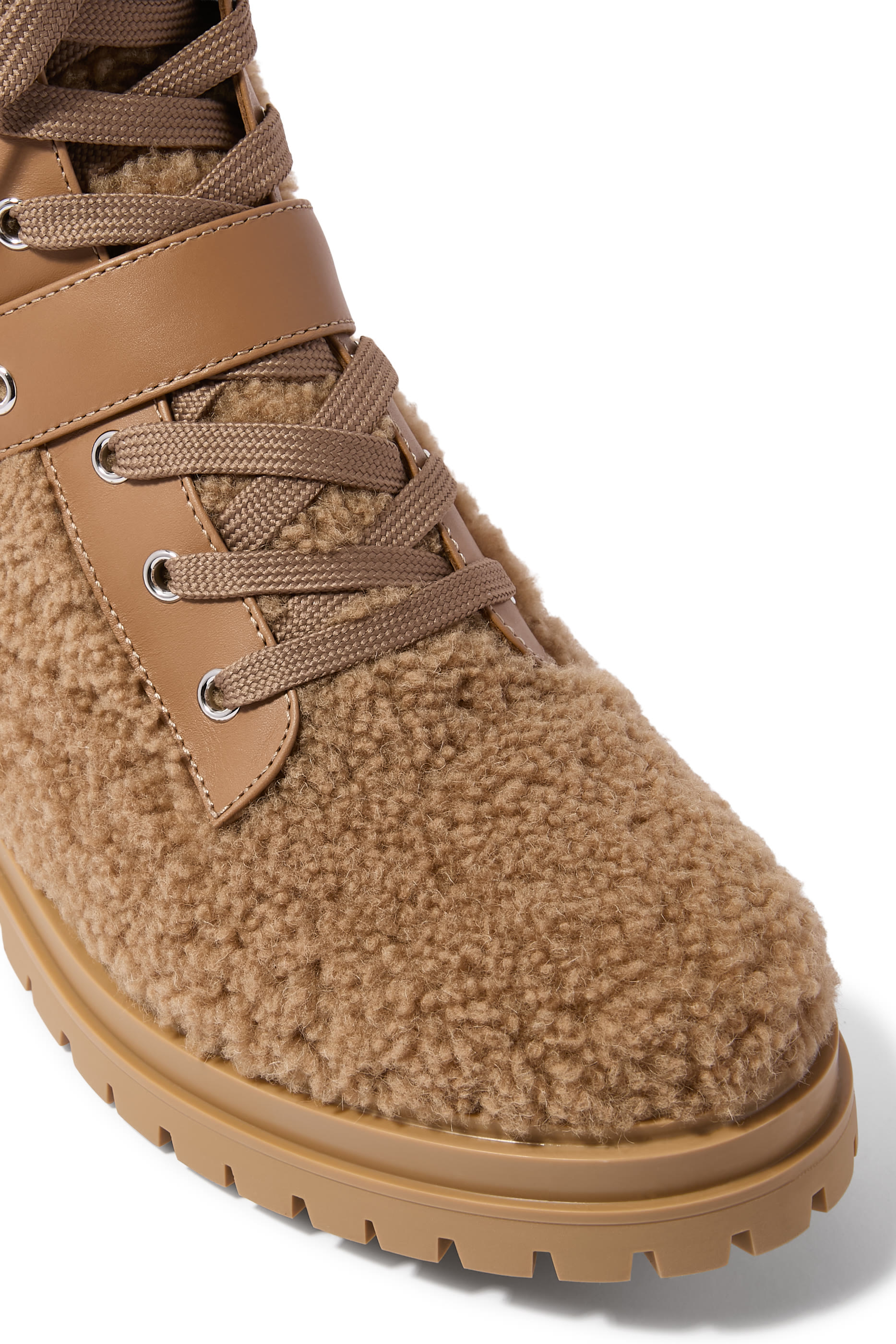 Chamonix Boucle Lace-Up Ankle Booties