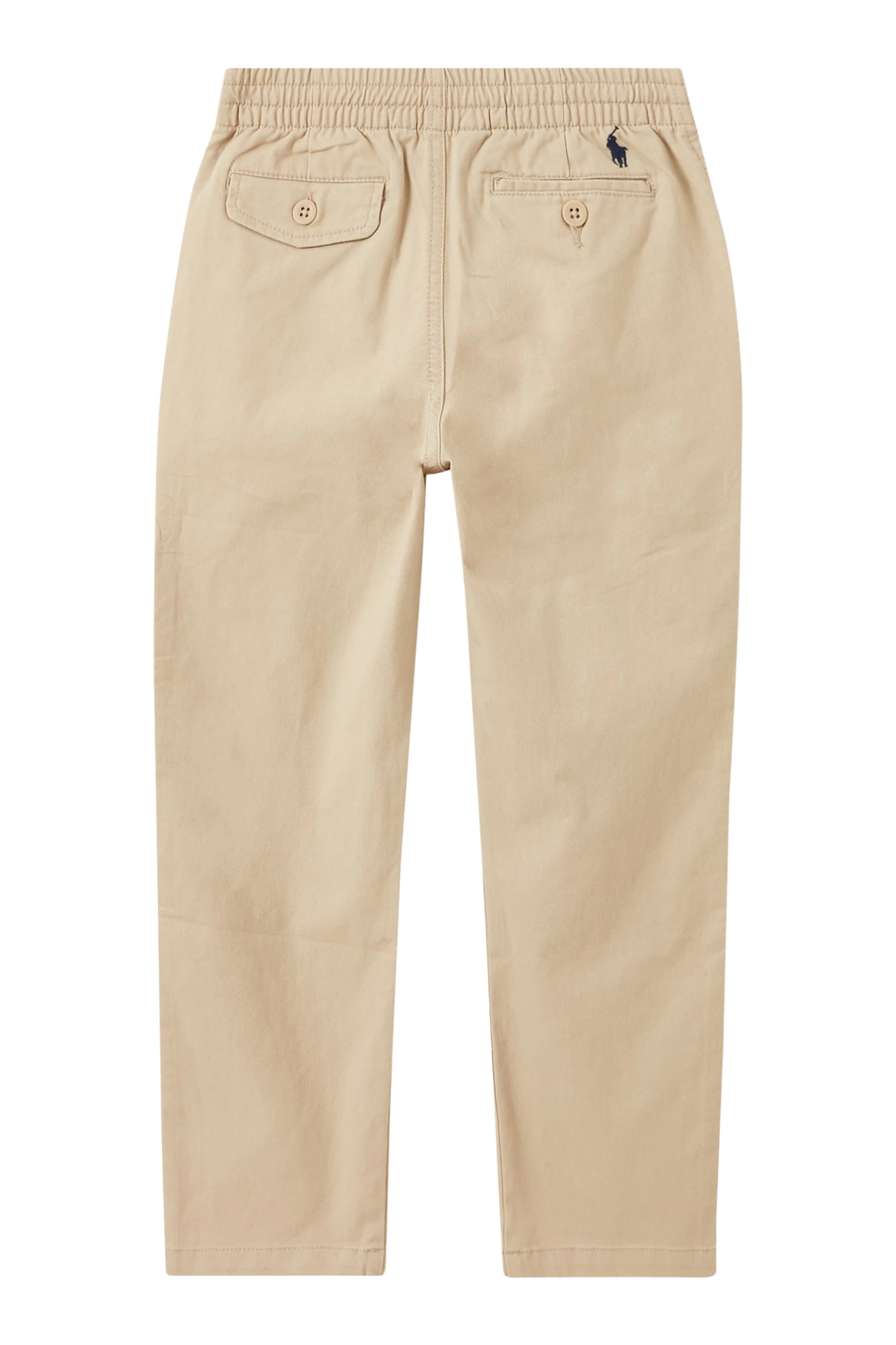 Kids Logo Embroidered Elasticated Chino Trousers