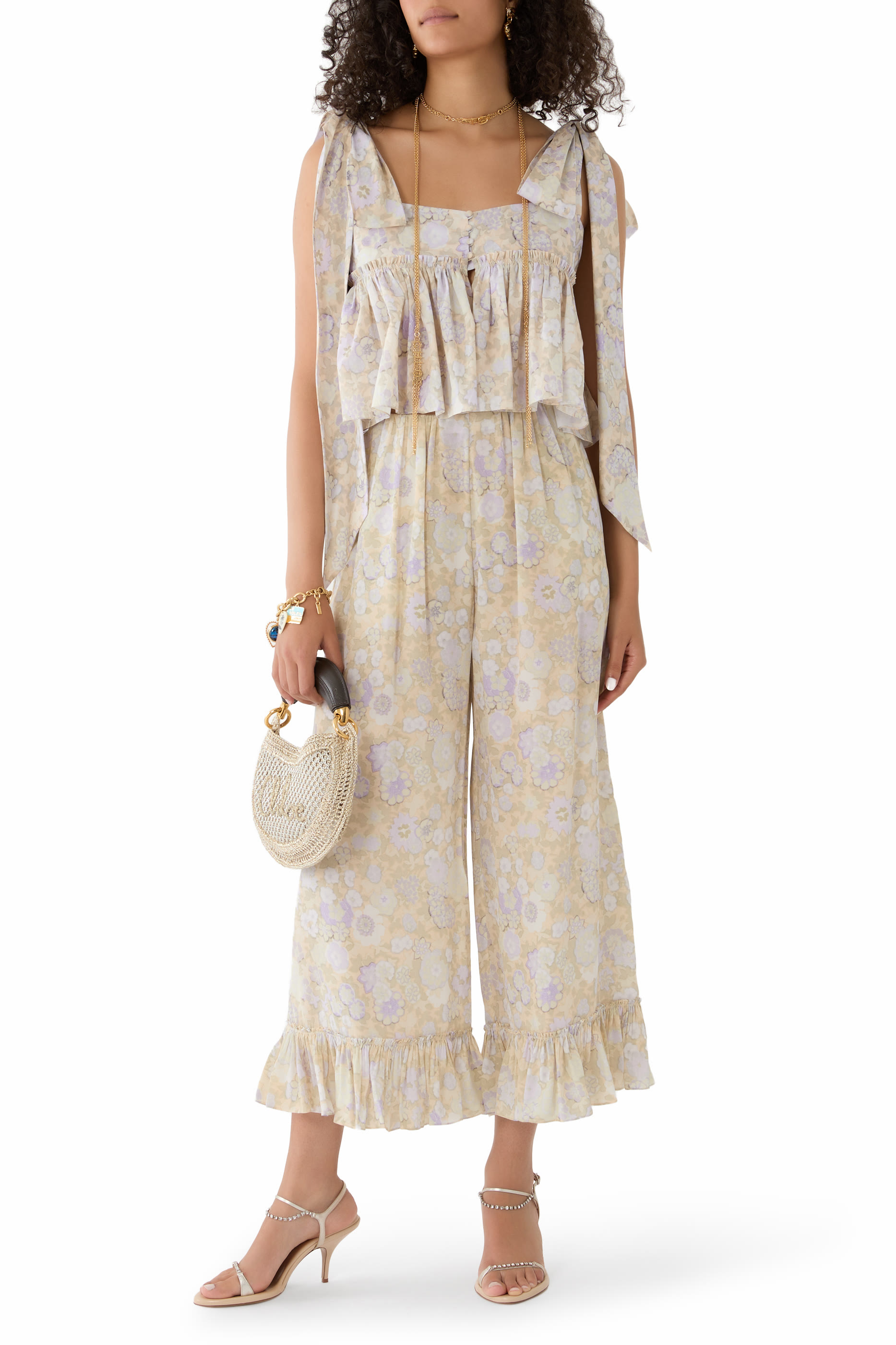Strappy Crystal-Embellished Sandals