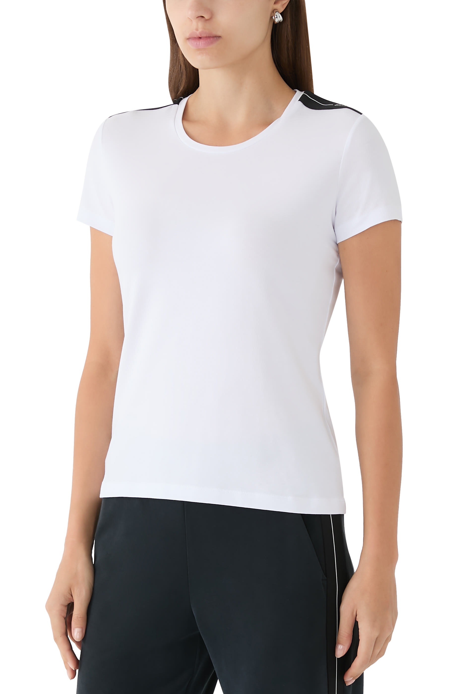 Logo Series Stretch Cotton Jersey T-Shirt 