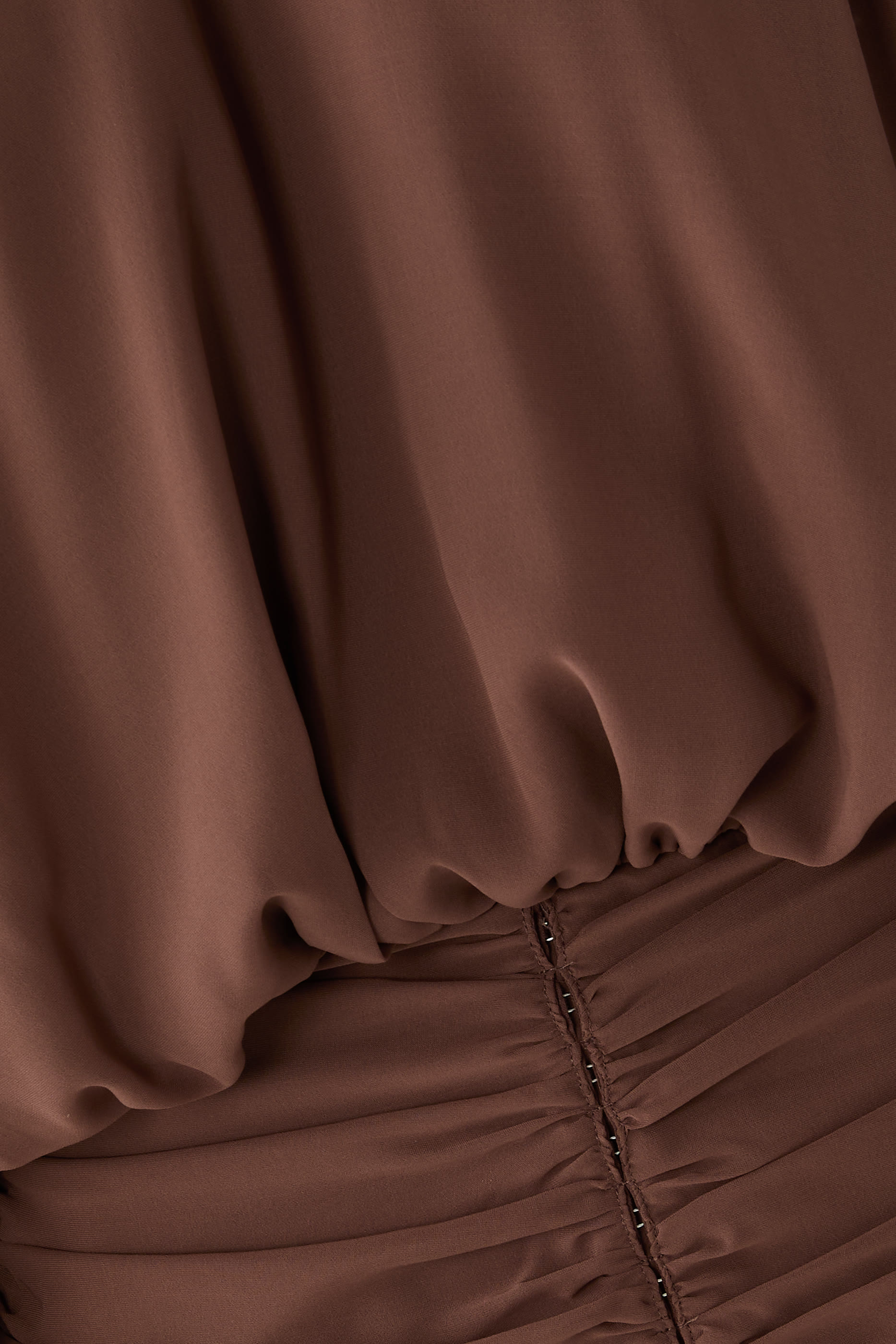Pleated Long Sleeves Blouse