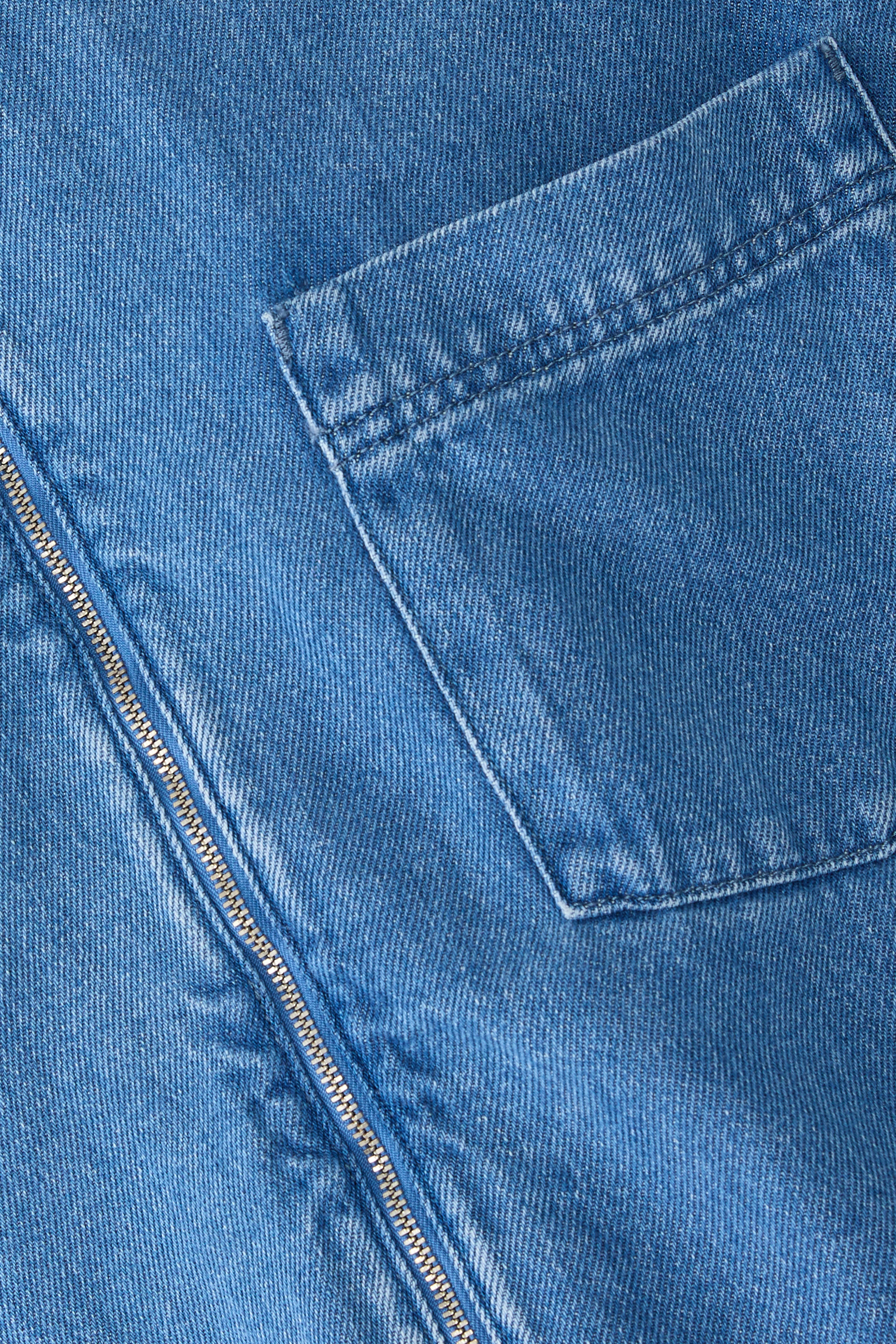 Zayne Denim Zip Shirt