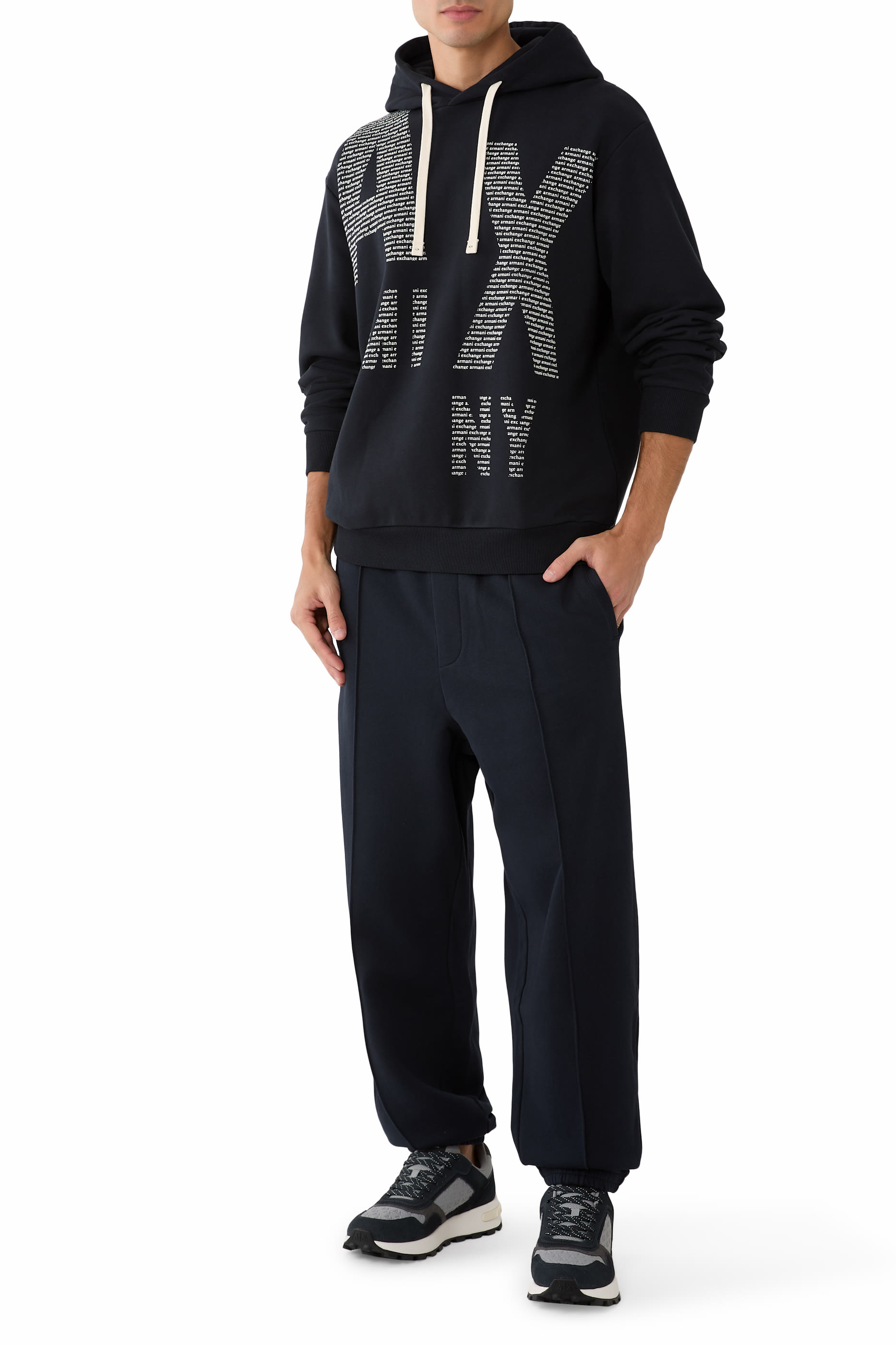 Rib-Knit Details Trousers