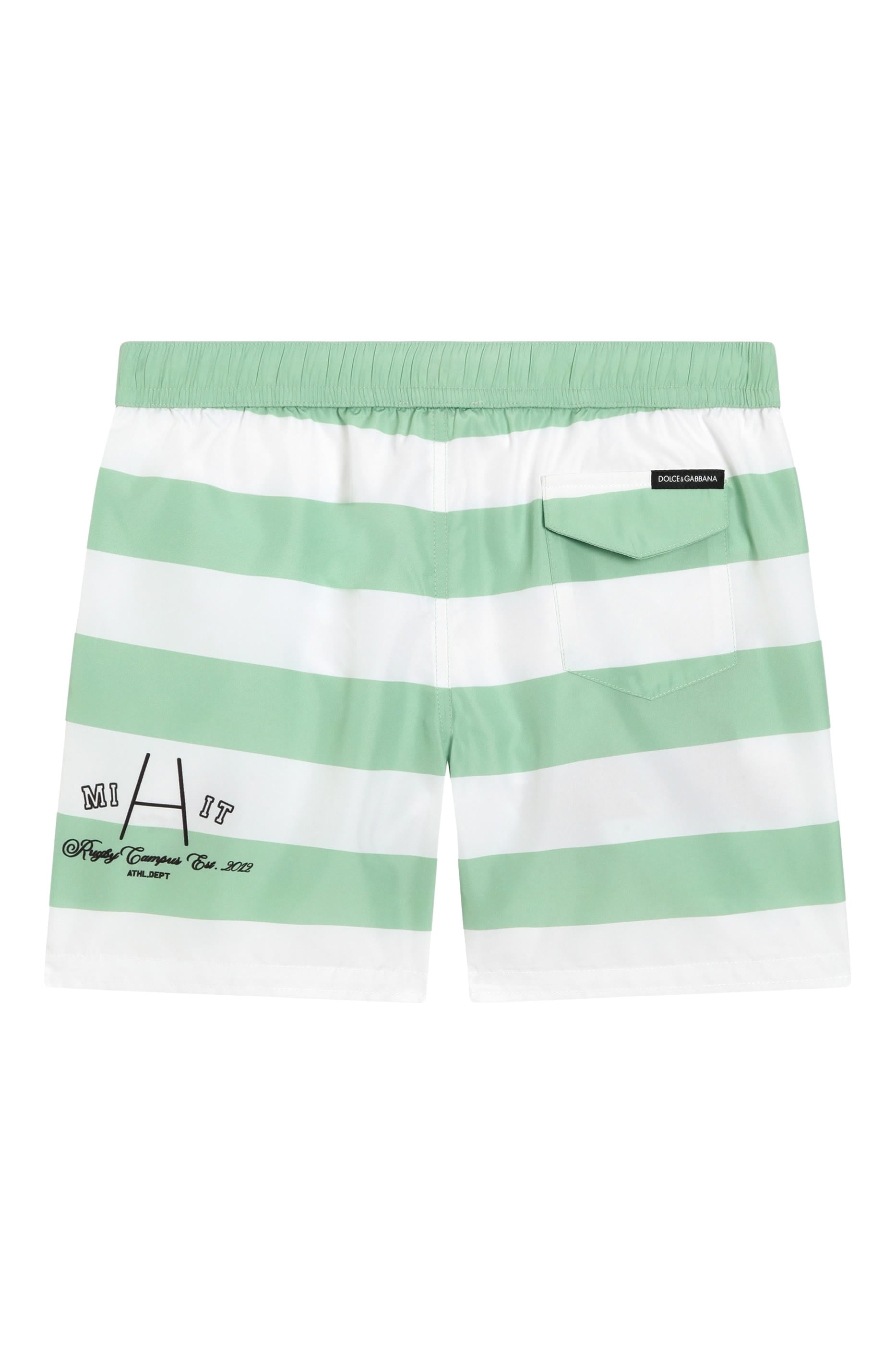 Kids Medium Striped Nylon Swim Shorts 