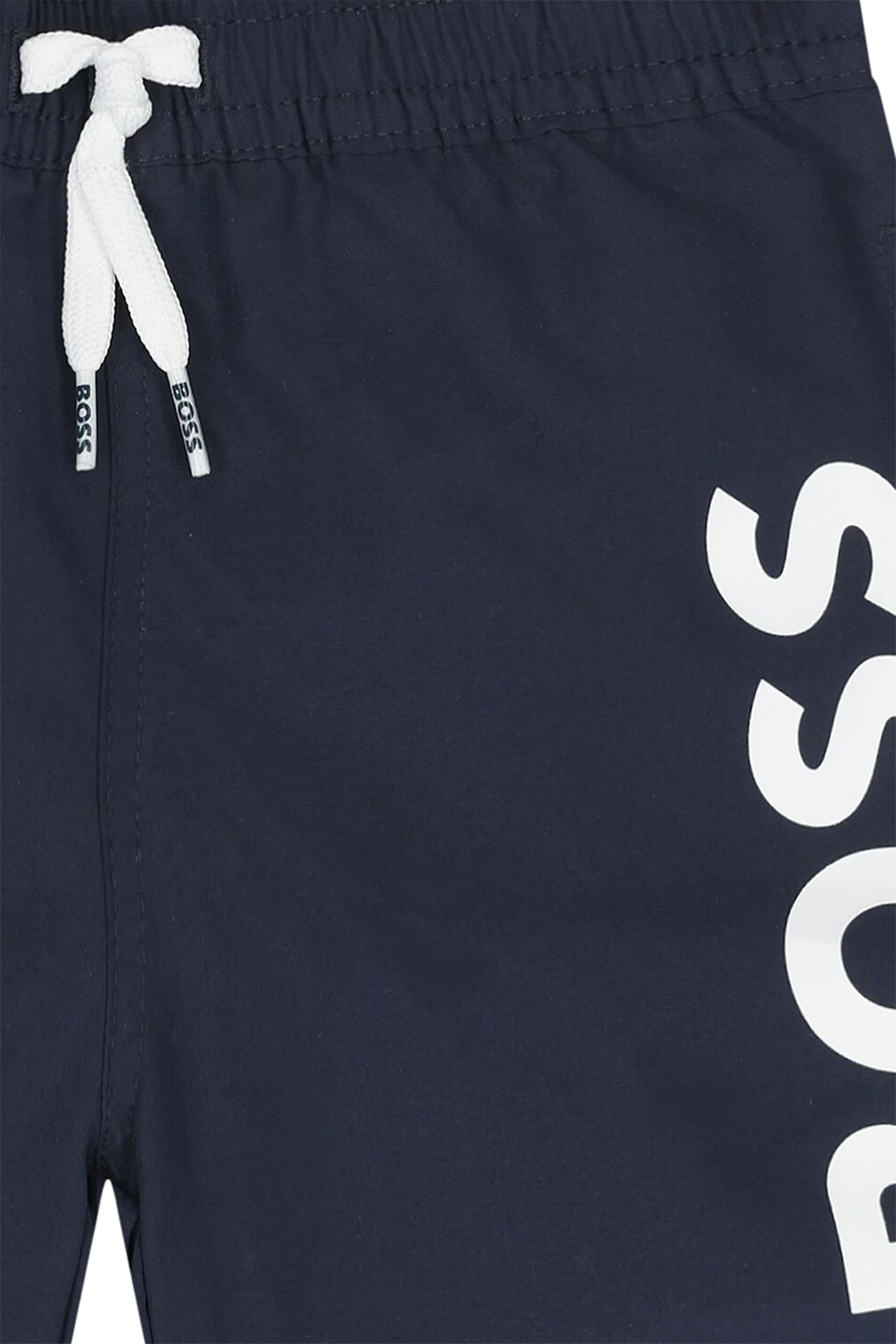 Kids Logo Print Swim Shorts 