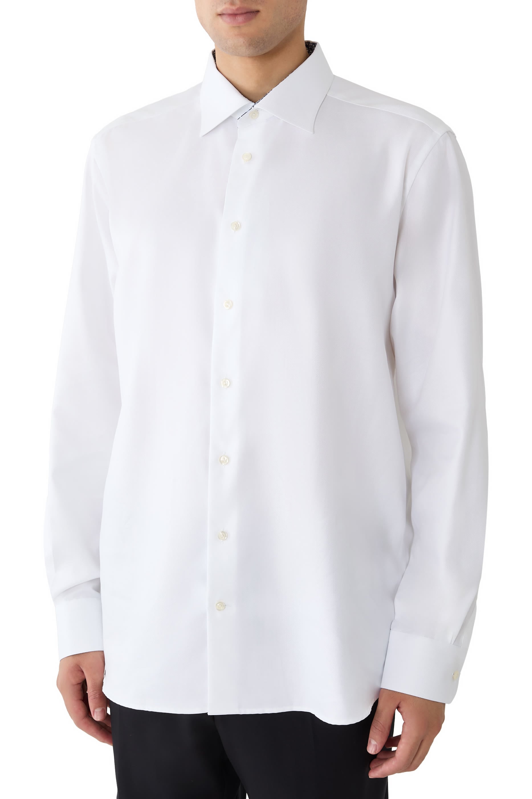 Textured Twill Effect Shirt