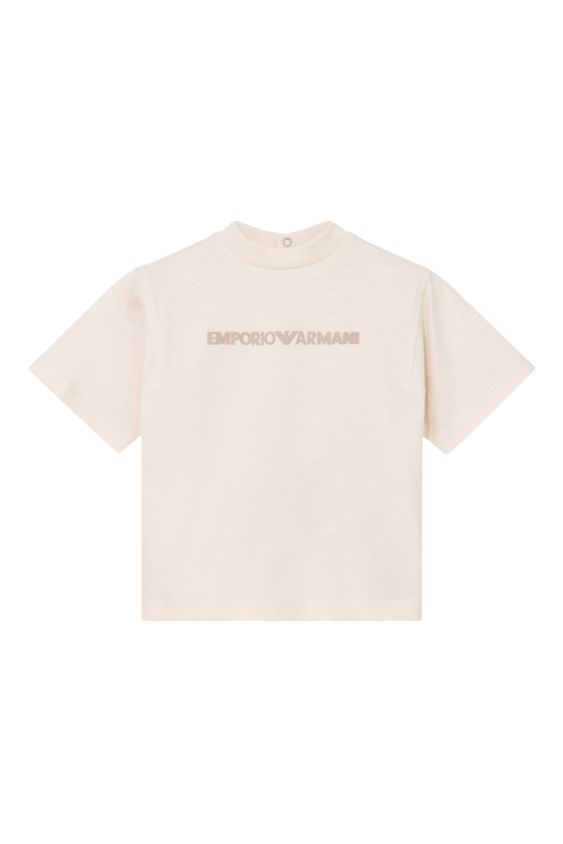 Kids Logo Back Button Closure T-Shirt