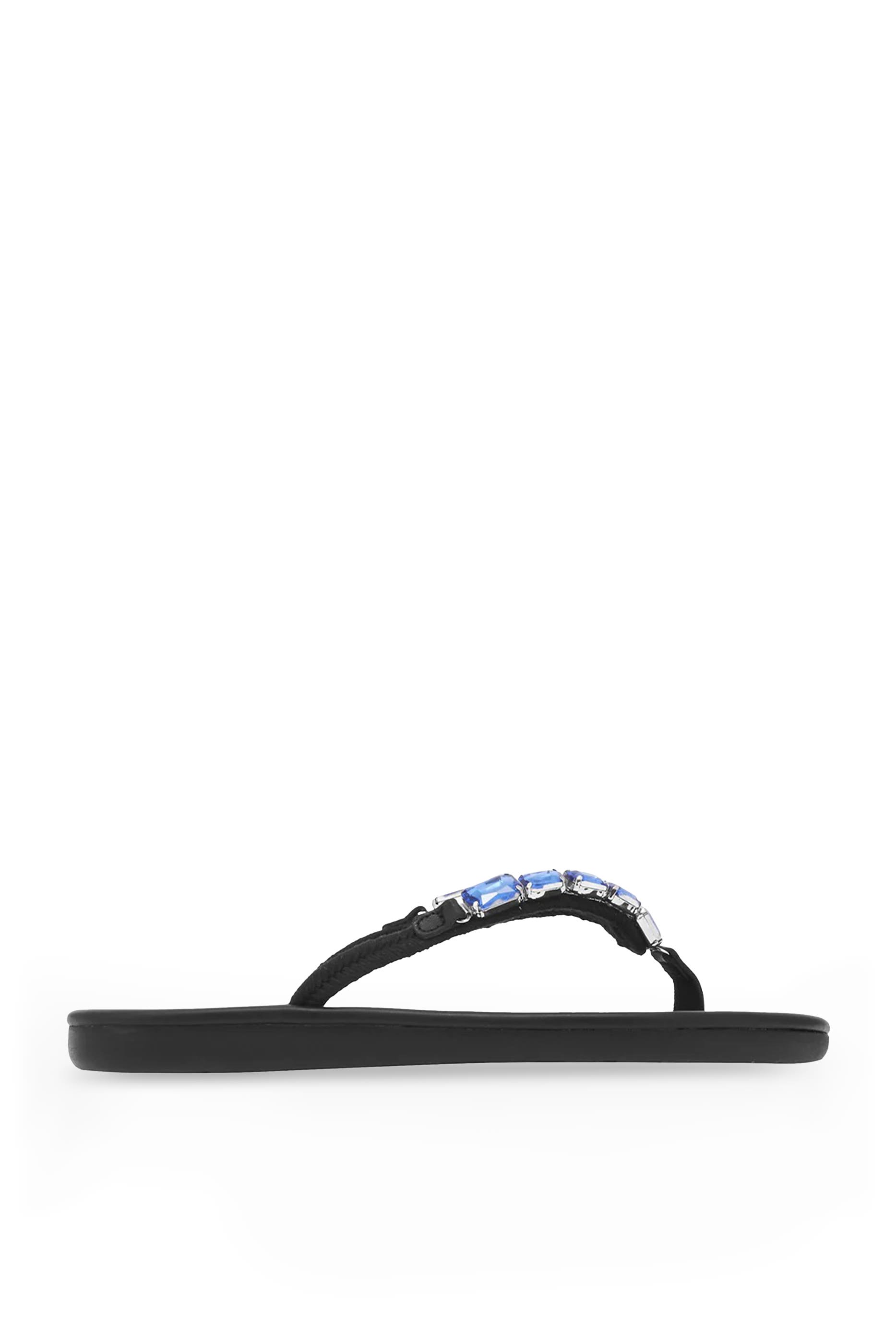 Saionara Crystals Thong Flats