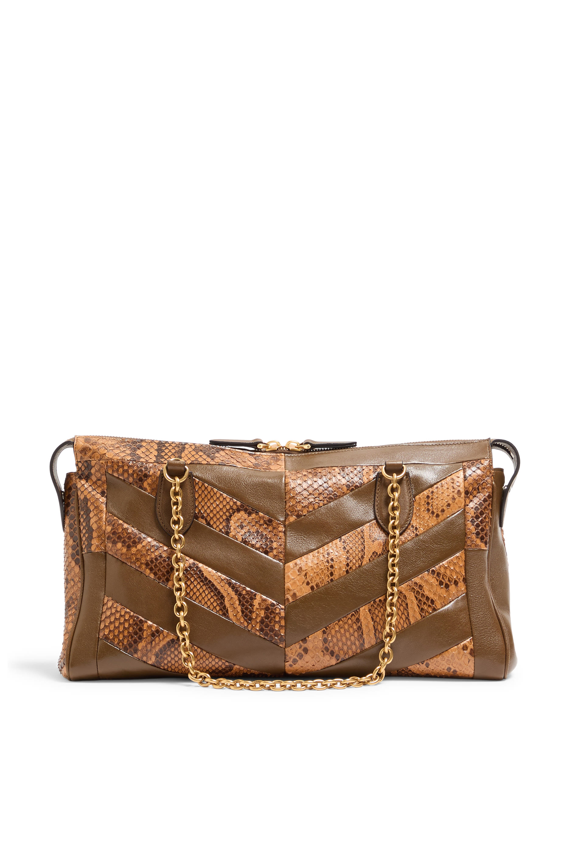  Panthea Medium Shoulder Bag with Chevron Pattern