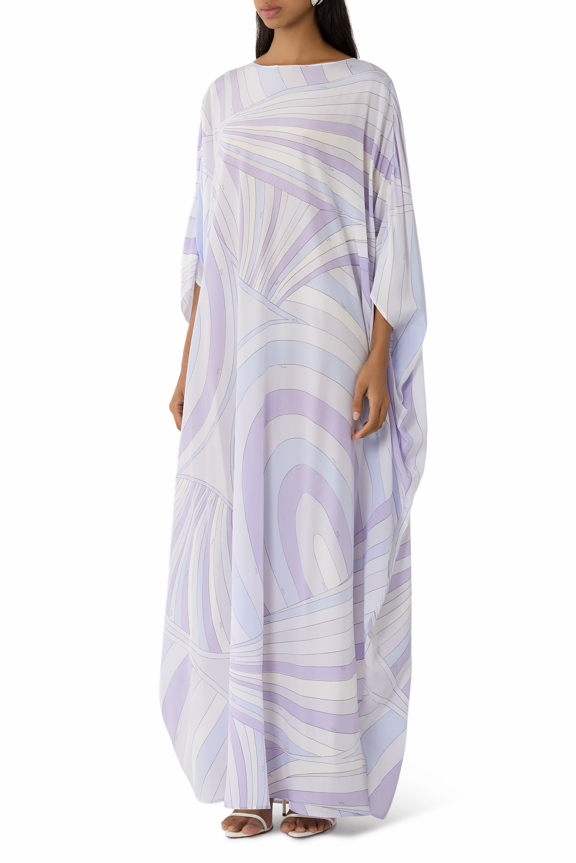Iride Print Long Kaftan