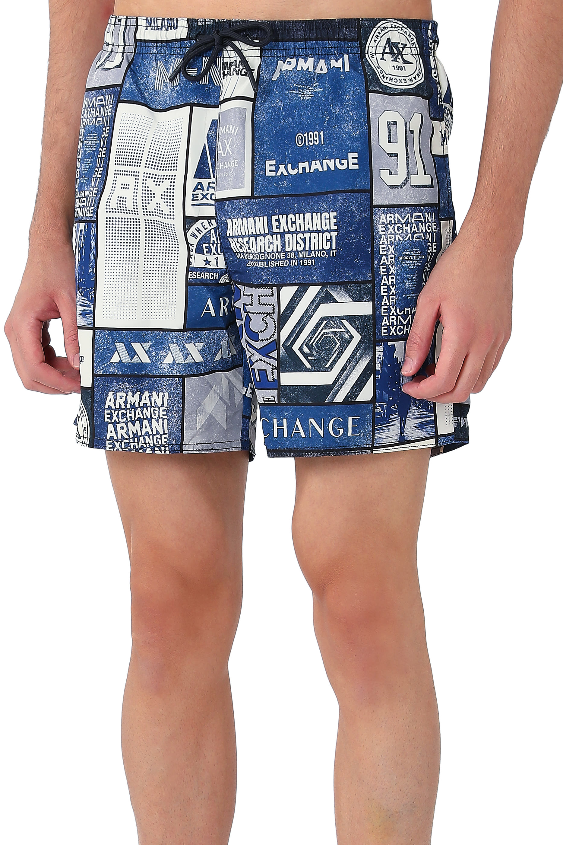 Logo Boxer Swim Trunks