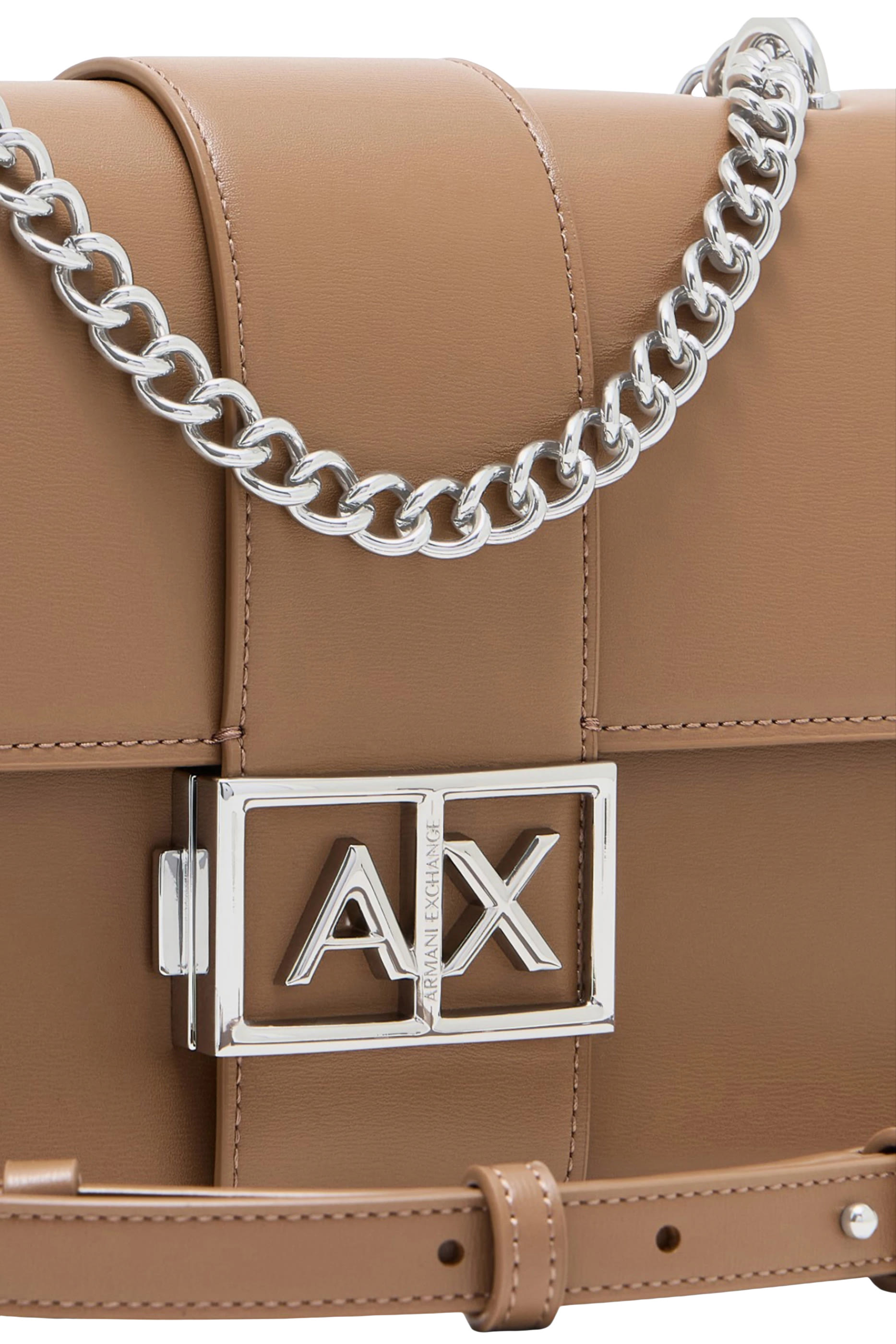 Metal AX Logo Shoulder Bag 