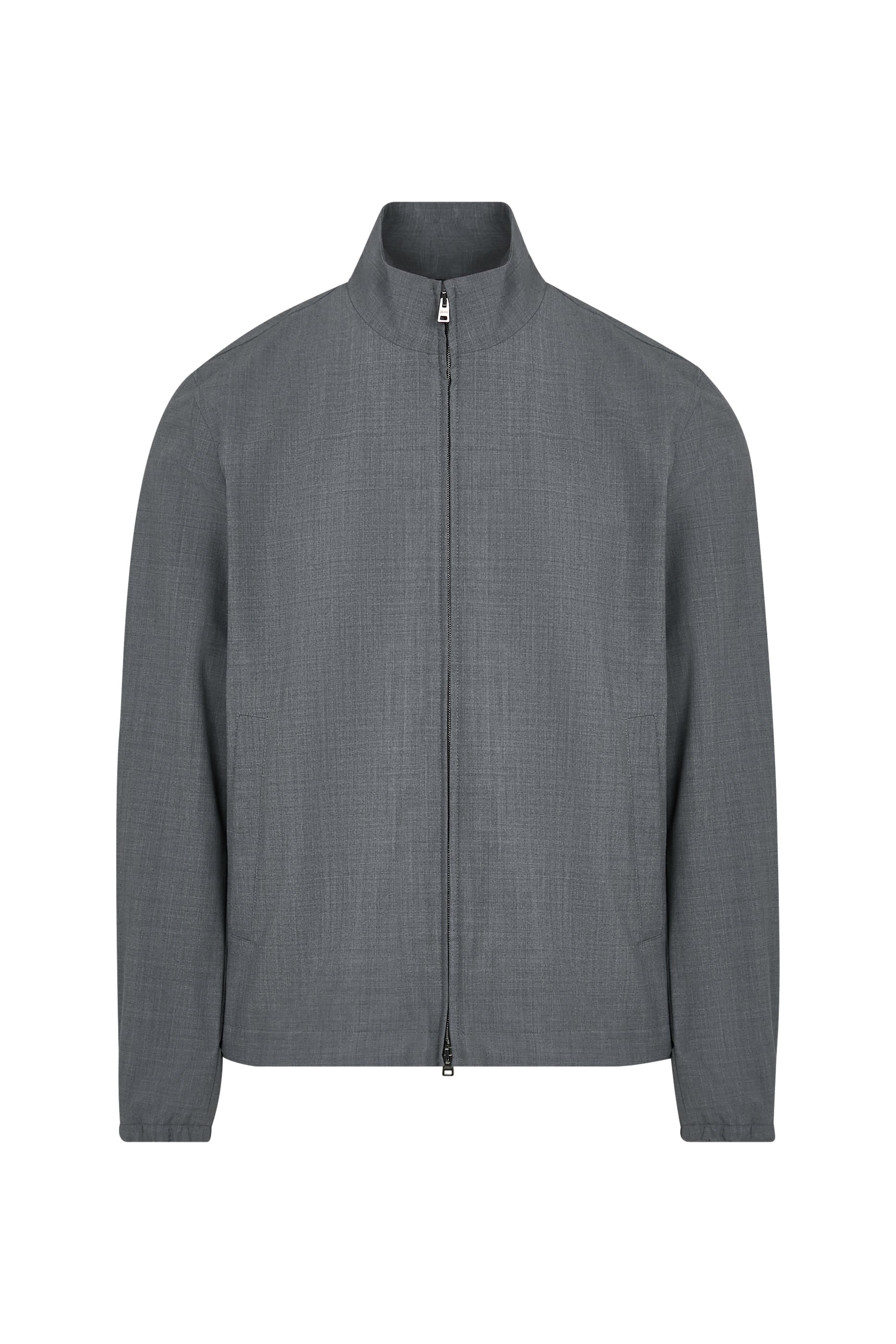 Bomber Jacket in Cool Stretch Wool