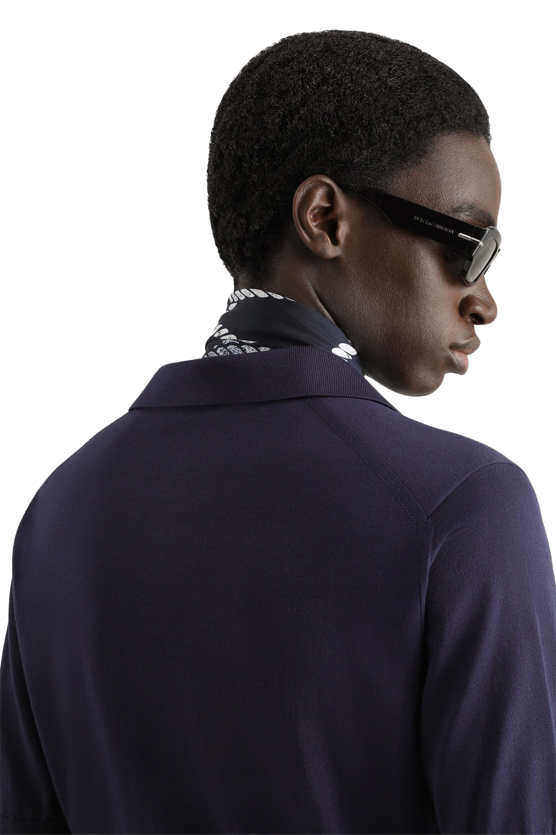  Silk Knit Polo Shirt 