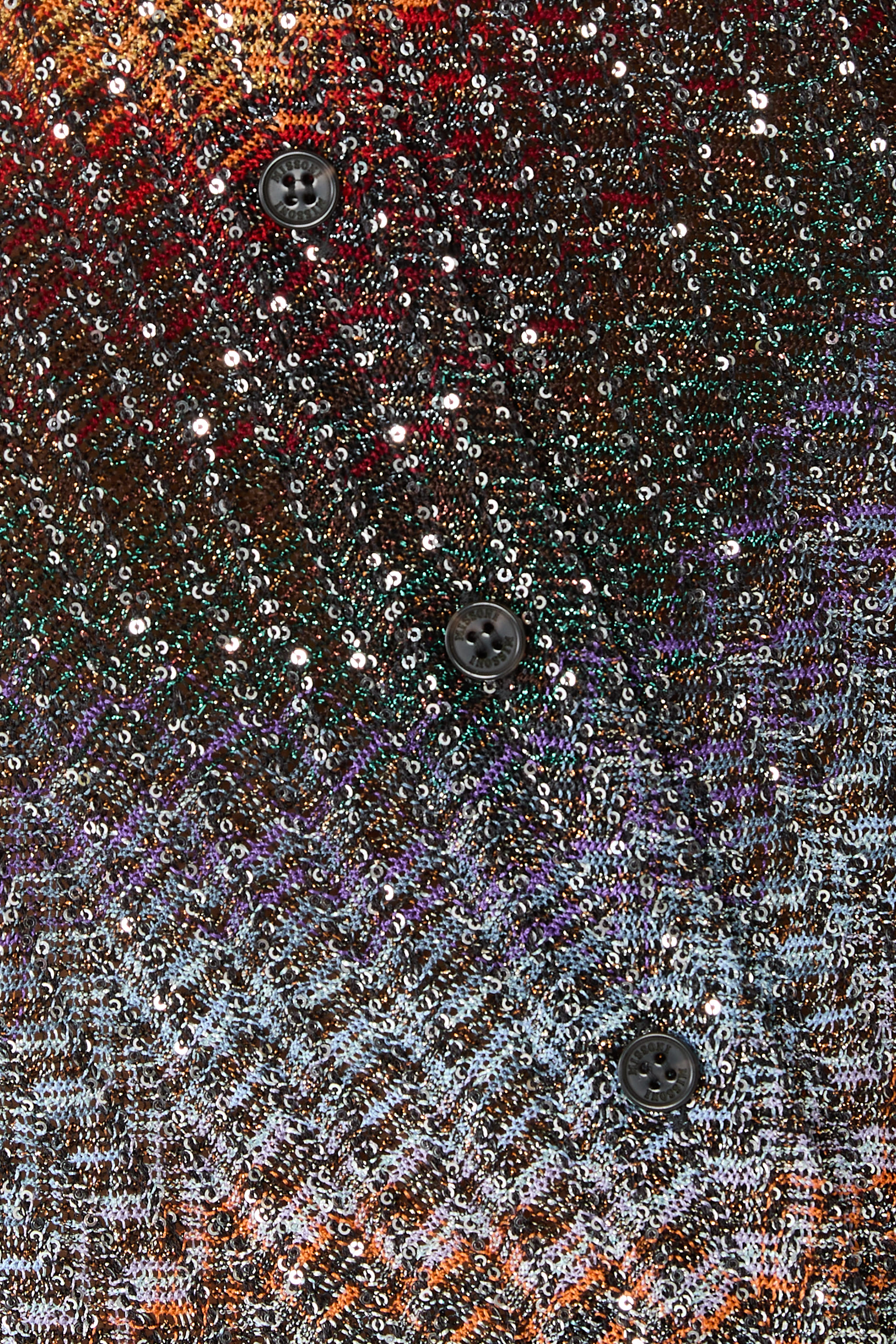 Mixed Viscose Lam&eacute; Sequin Emebellished Shirt 