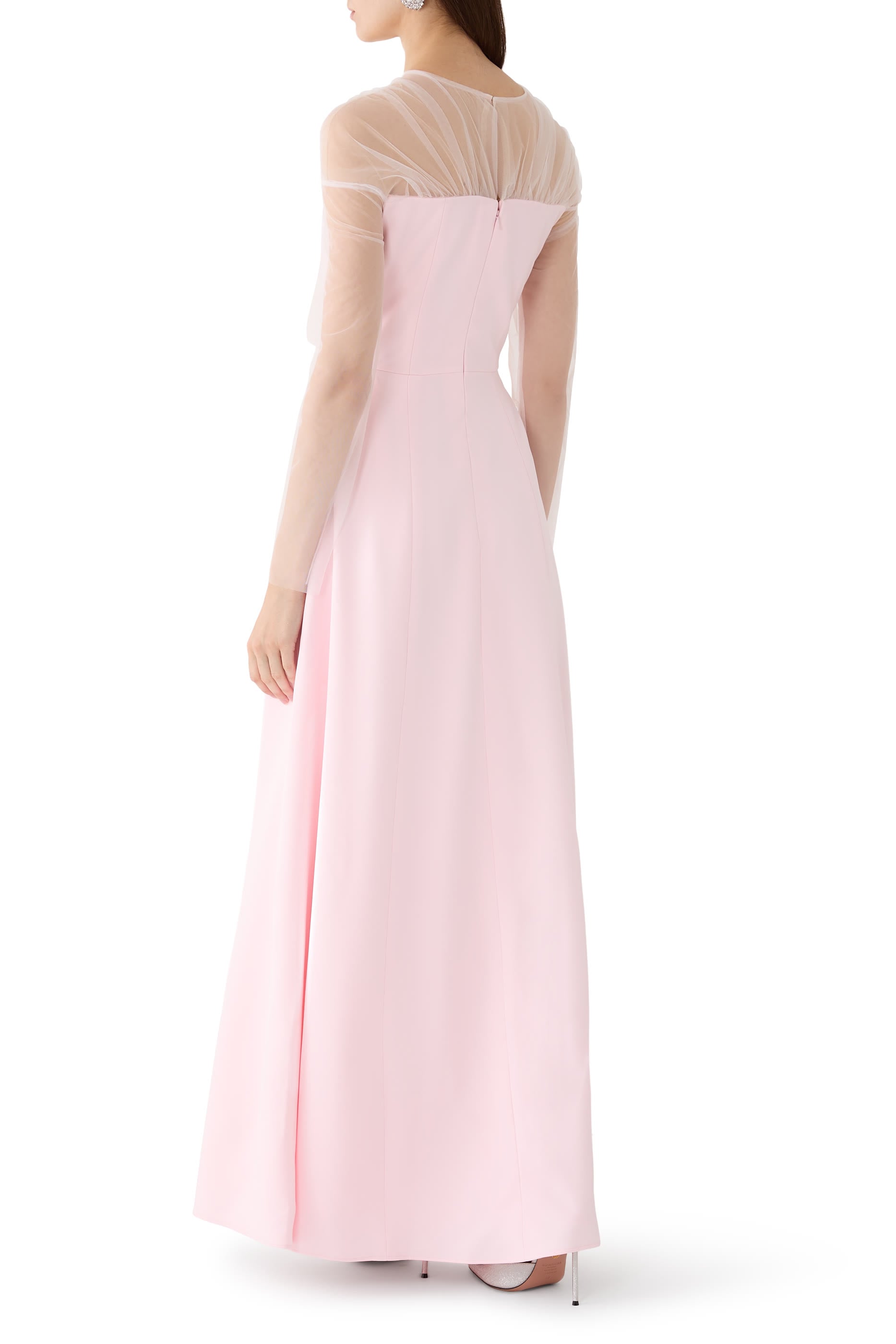A-Line Crepe Ballgown