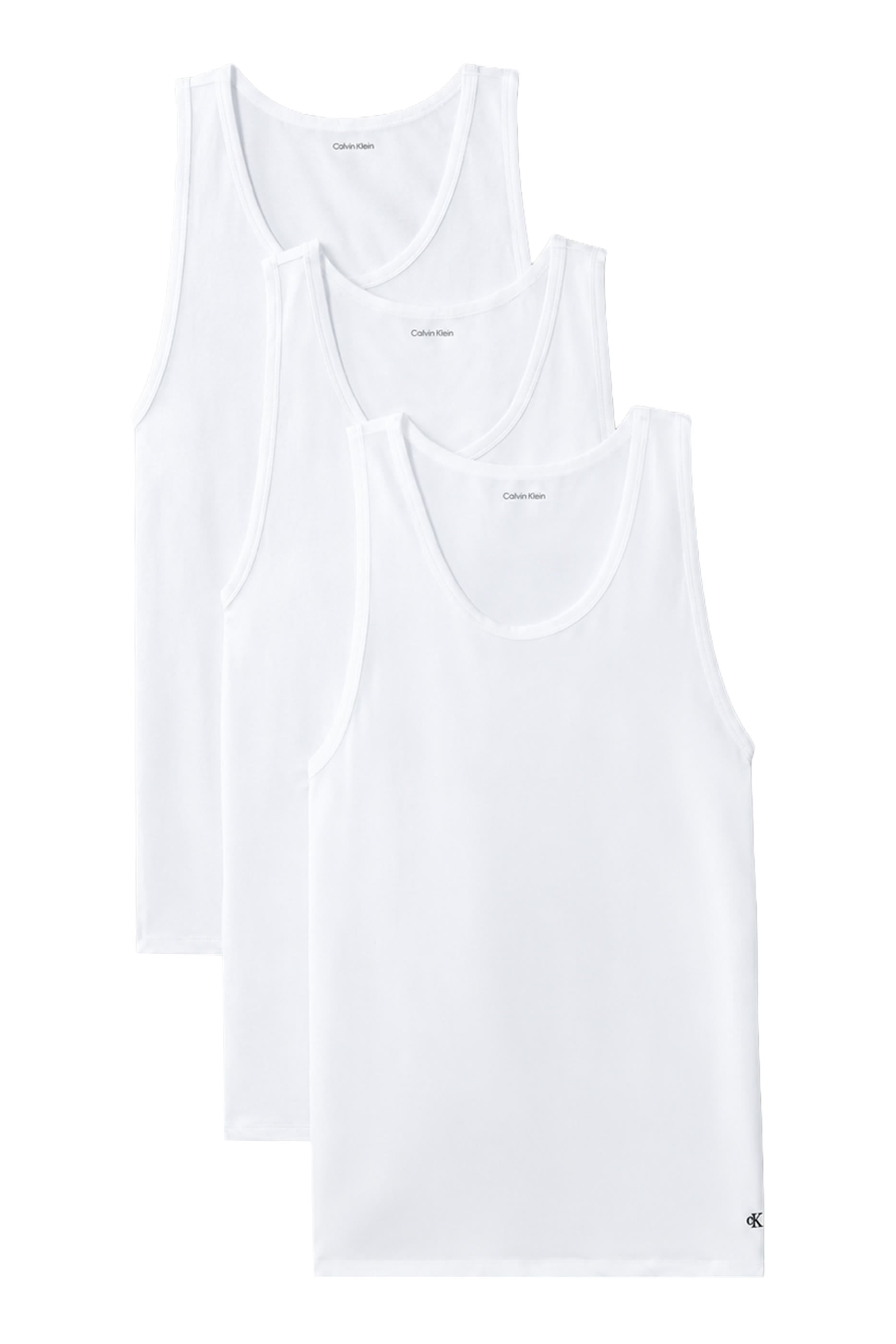 Cotton Stretch Blend Tank Top, Set of 3 