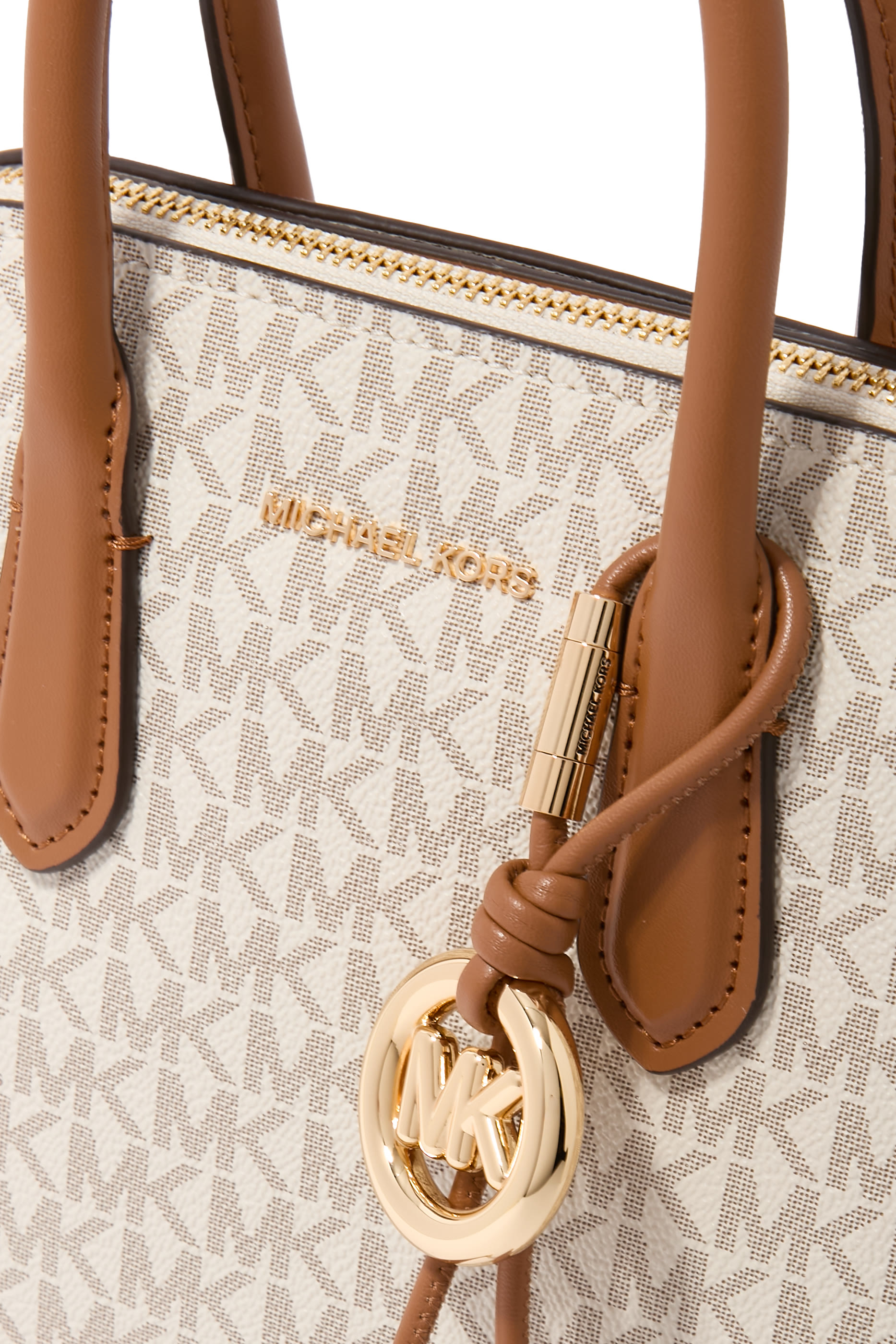  Freddie Medium Handbag in Logo Print Faux Leather