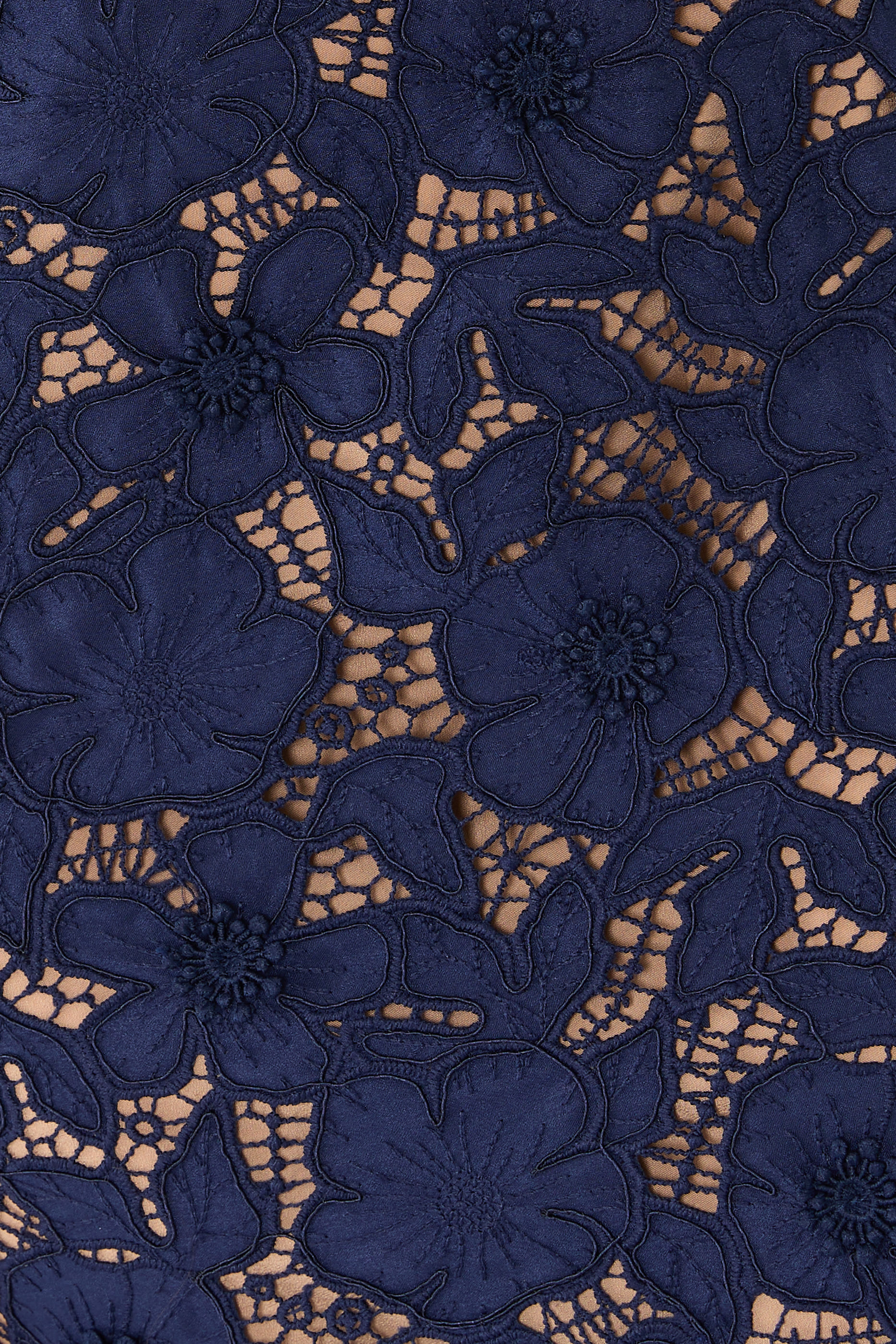 Guipure Lace Midi Dress