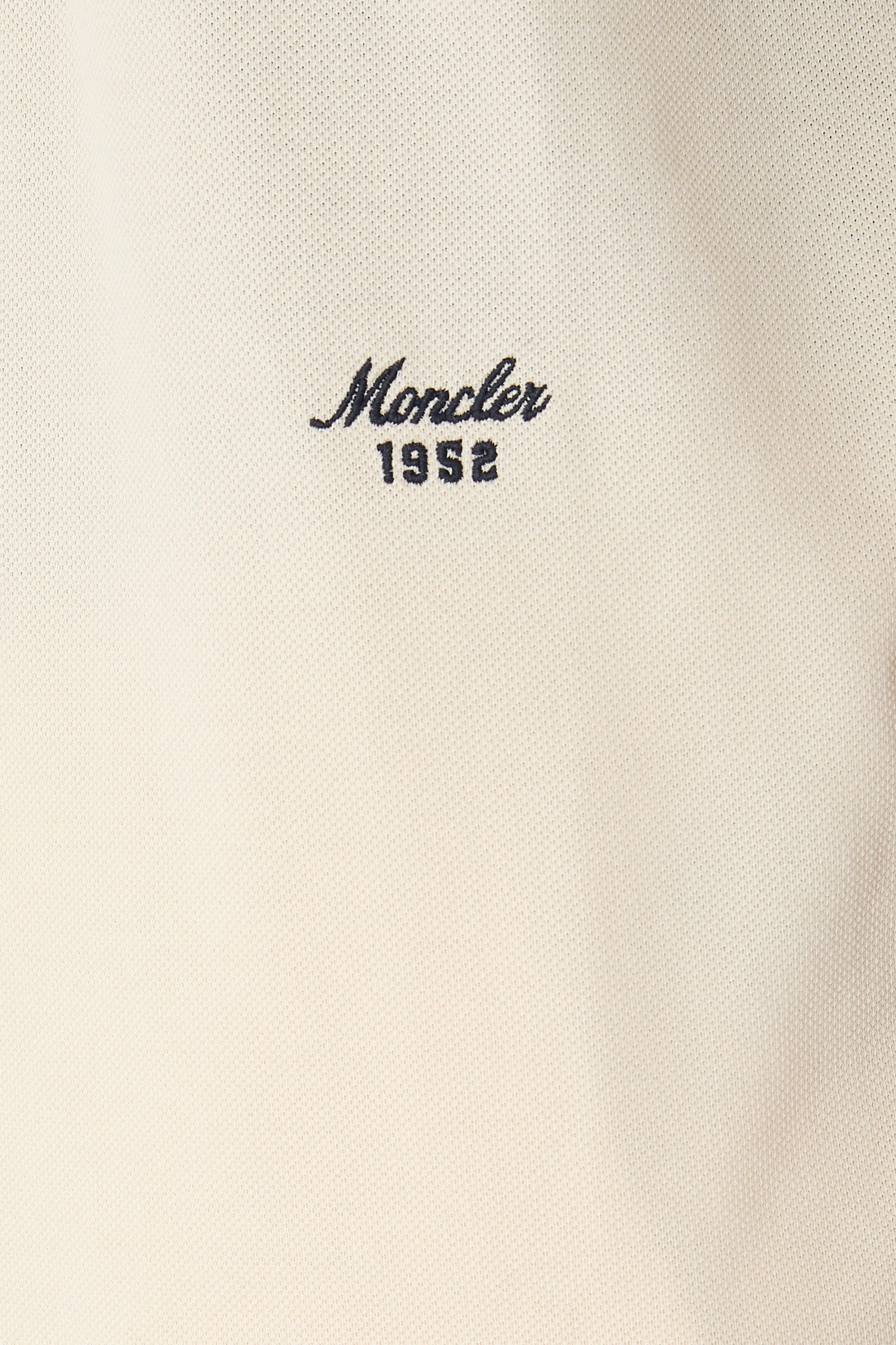  Striped Trim Cotton Piquet Polo Shirt