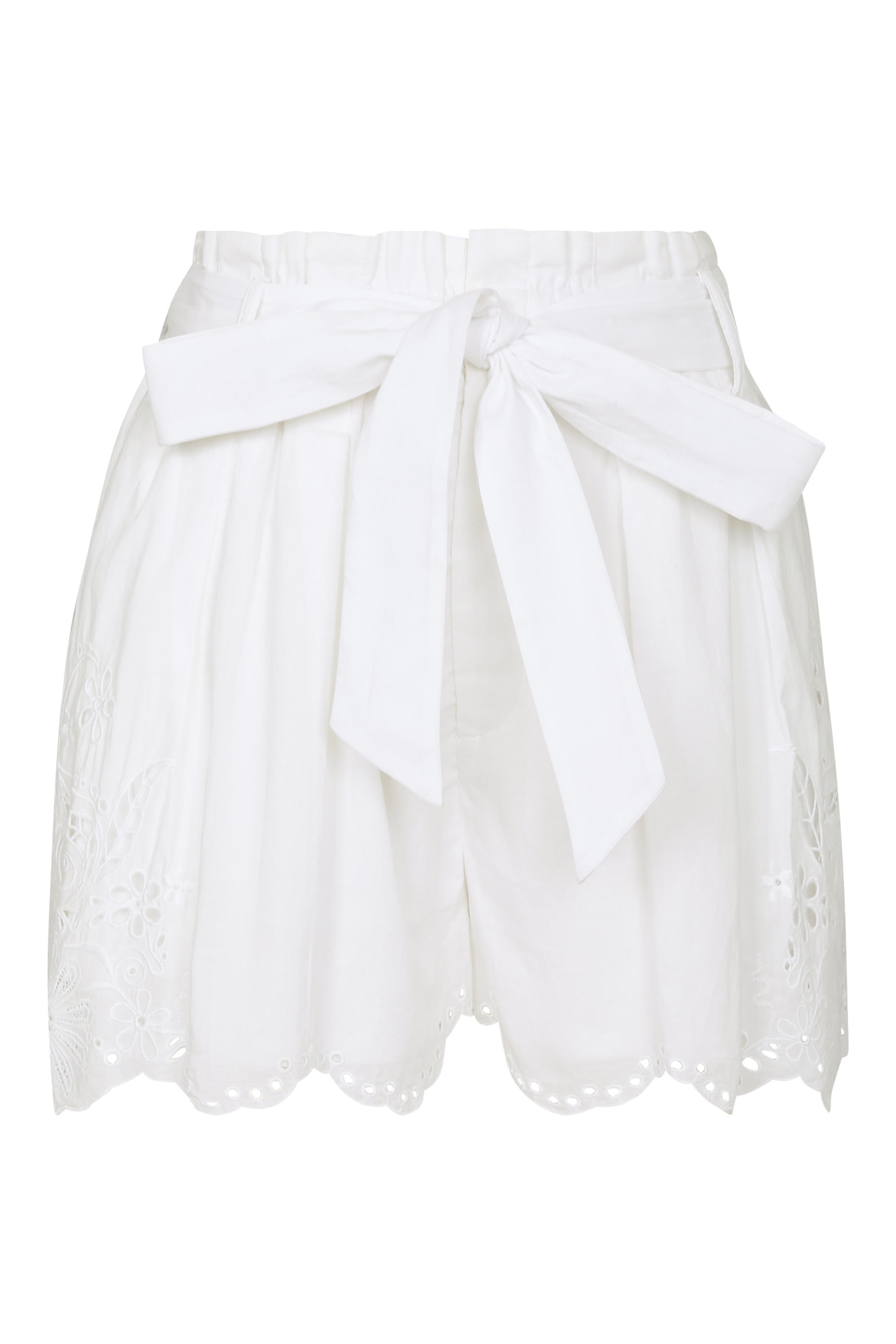 Floral Embroidered Shorts