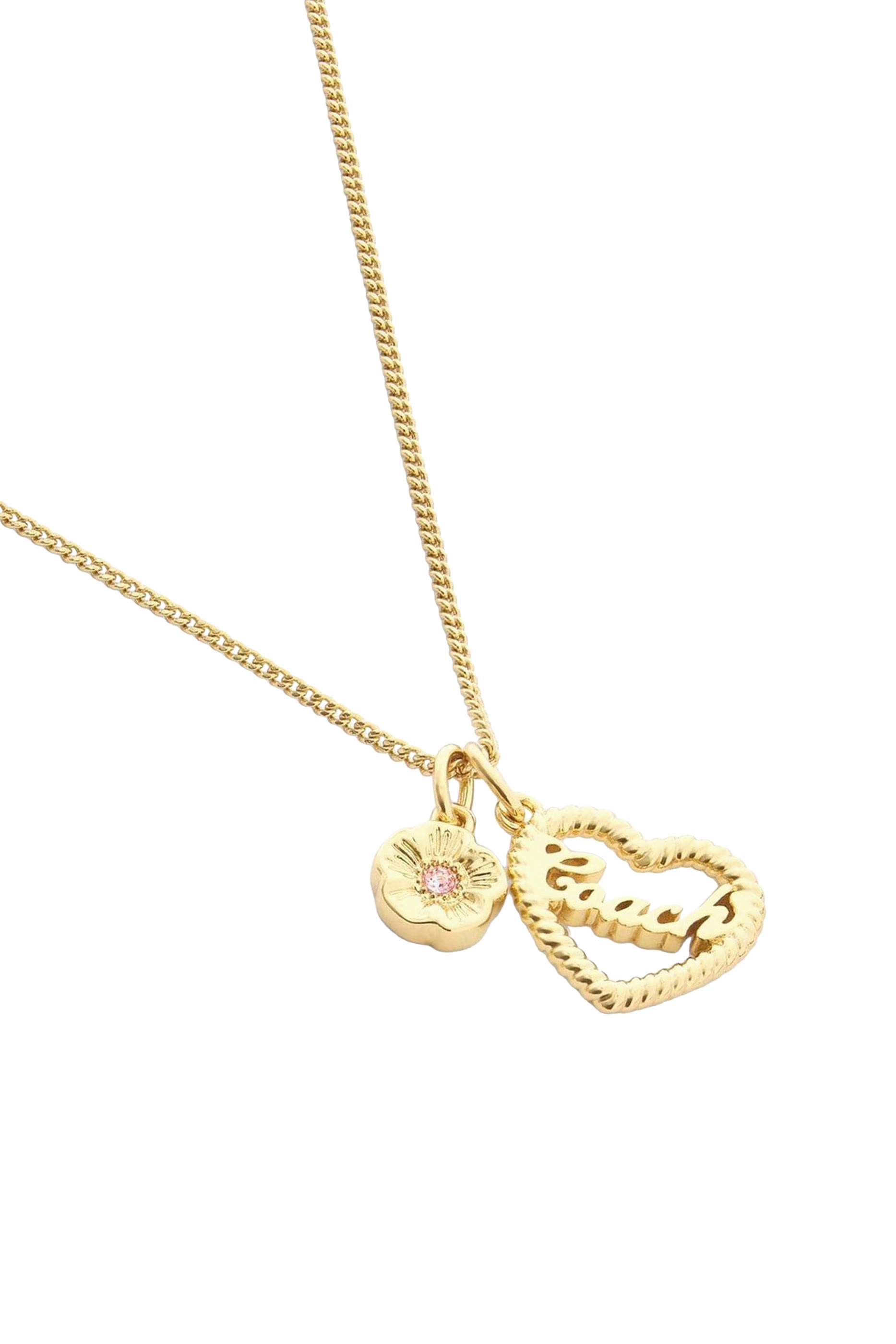  Heart Tearose Short Pendant Necklace