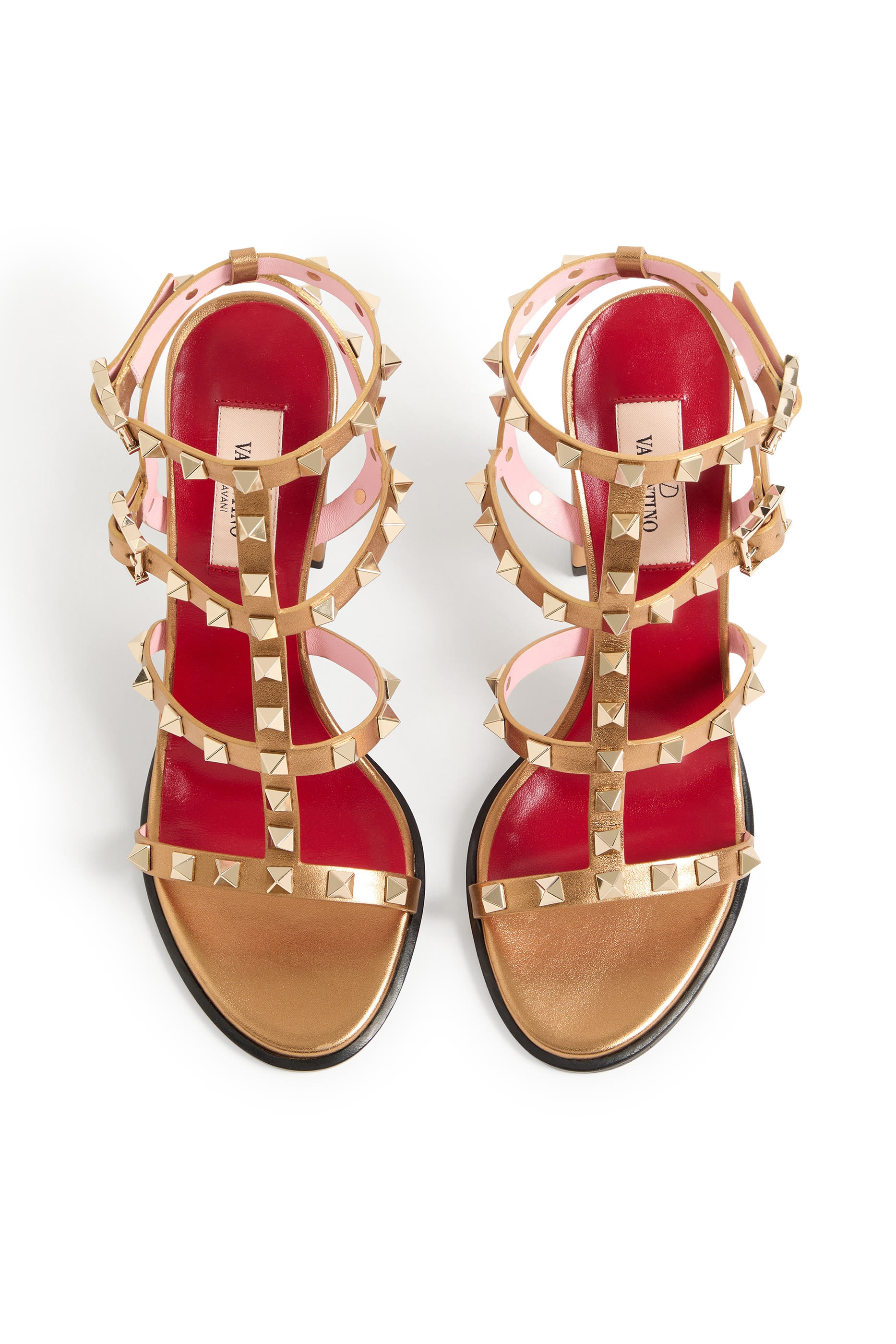 Rockstud 90 Laminated Calfskin Sandals