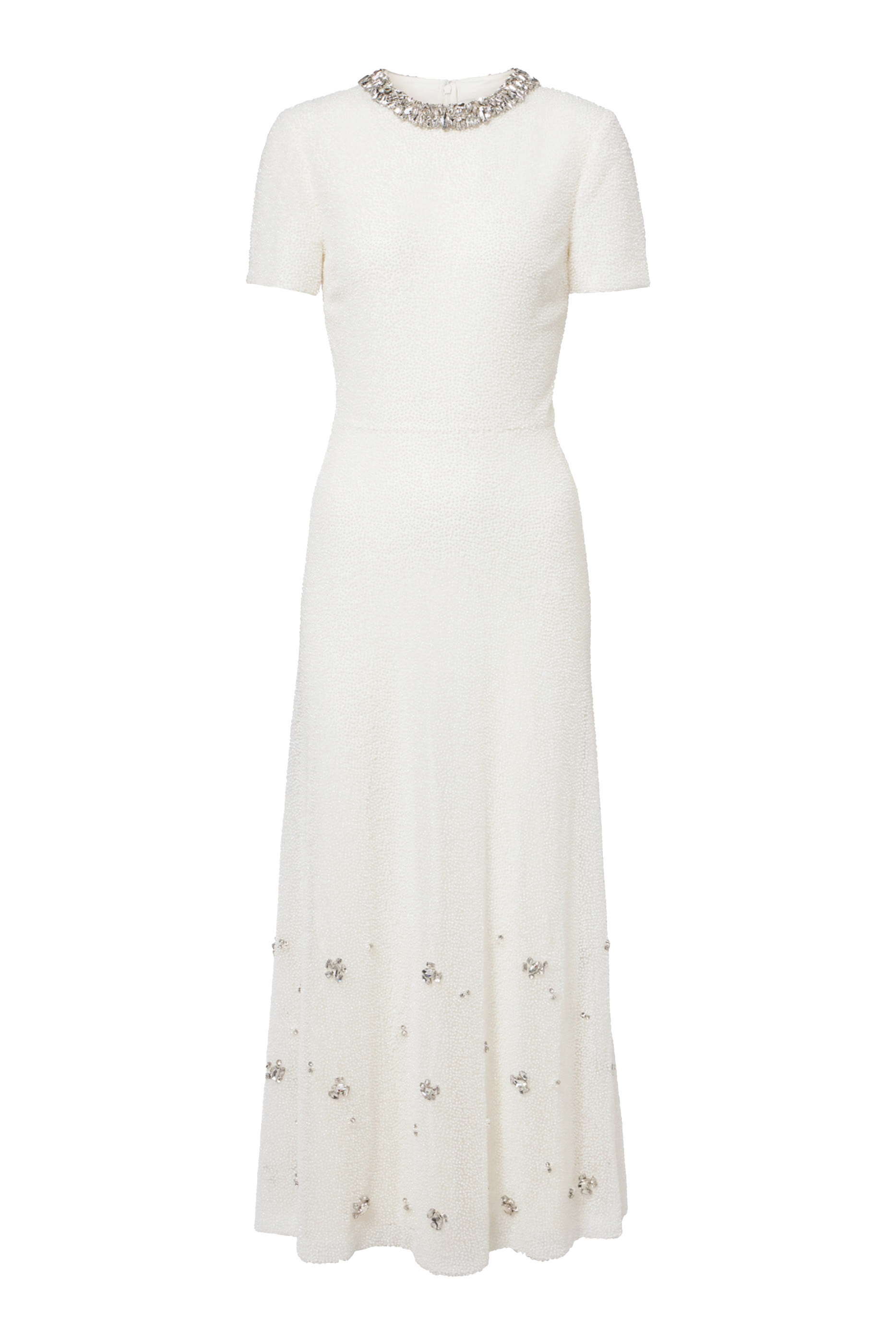Crystal Beaded Midi Dress 