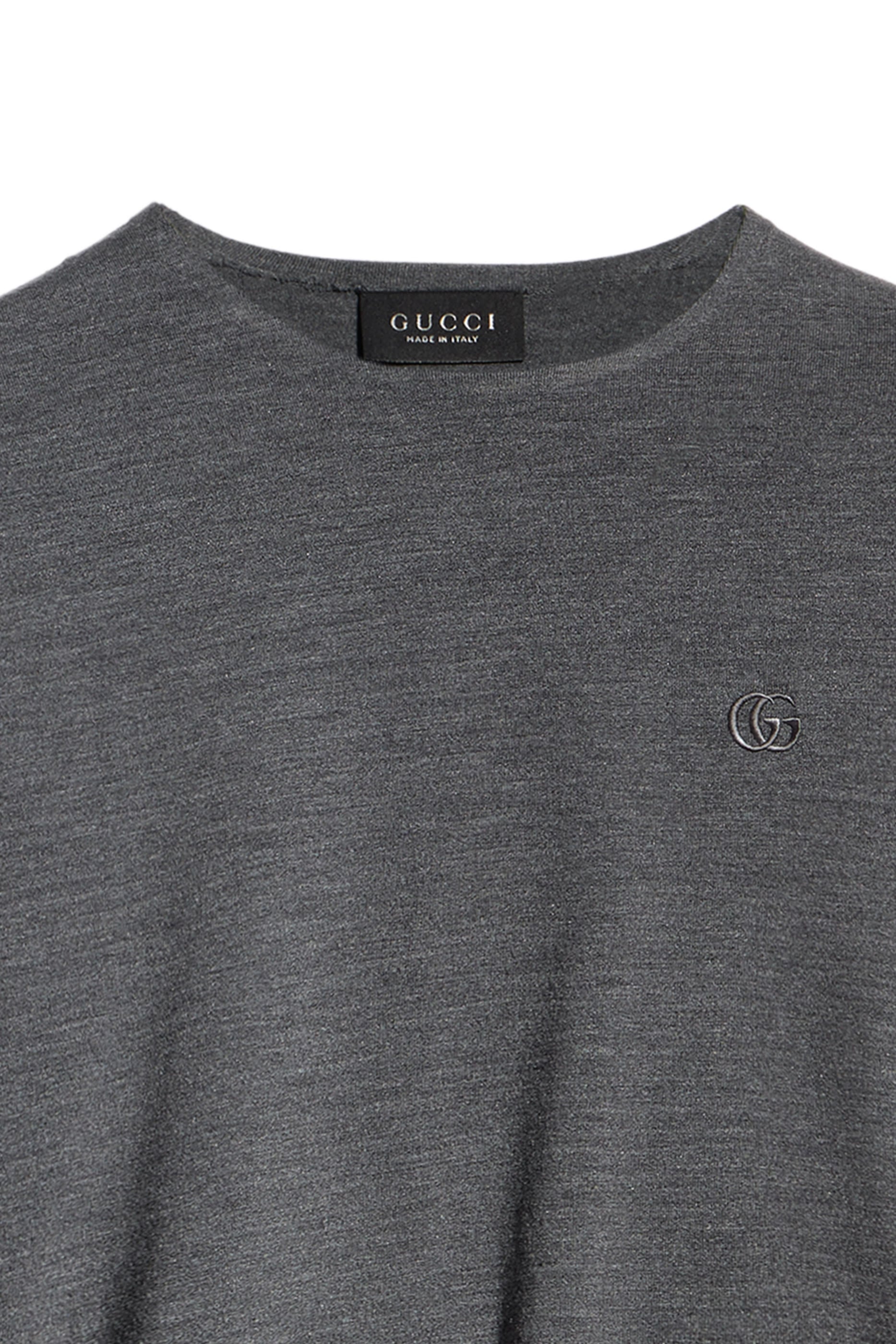  Silk Jersey T-Shirt with Embroidery 